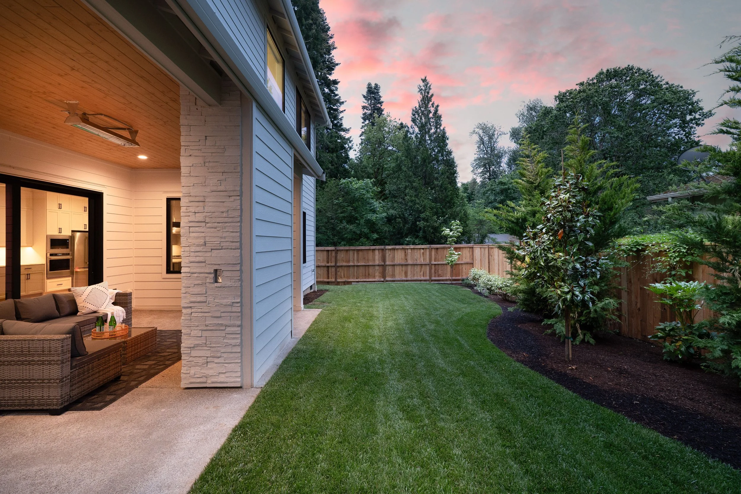 New construction luxury home in West Linn, Oregon, crafted by The Portlock Company — the Portland area’s trusted local home builder. 