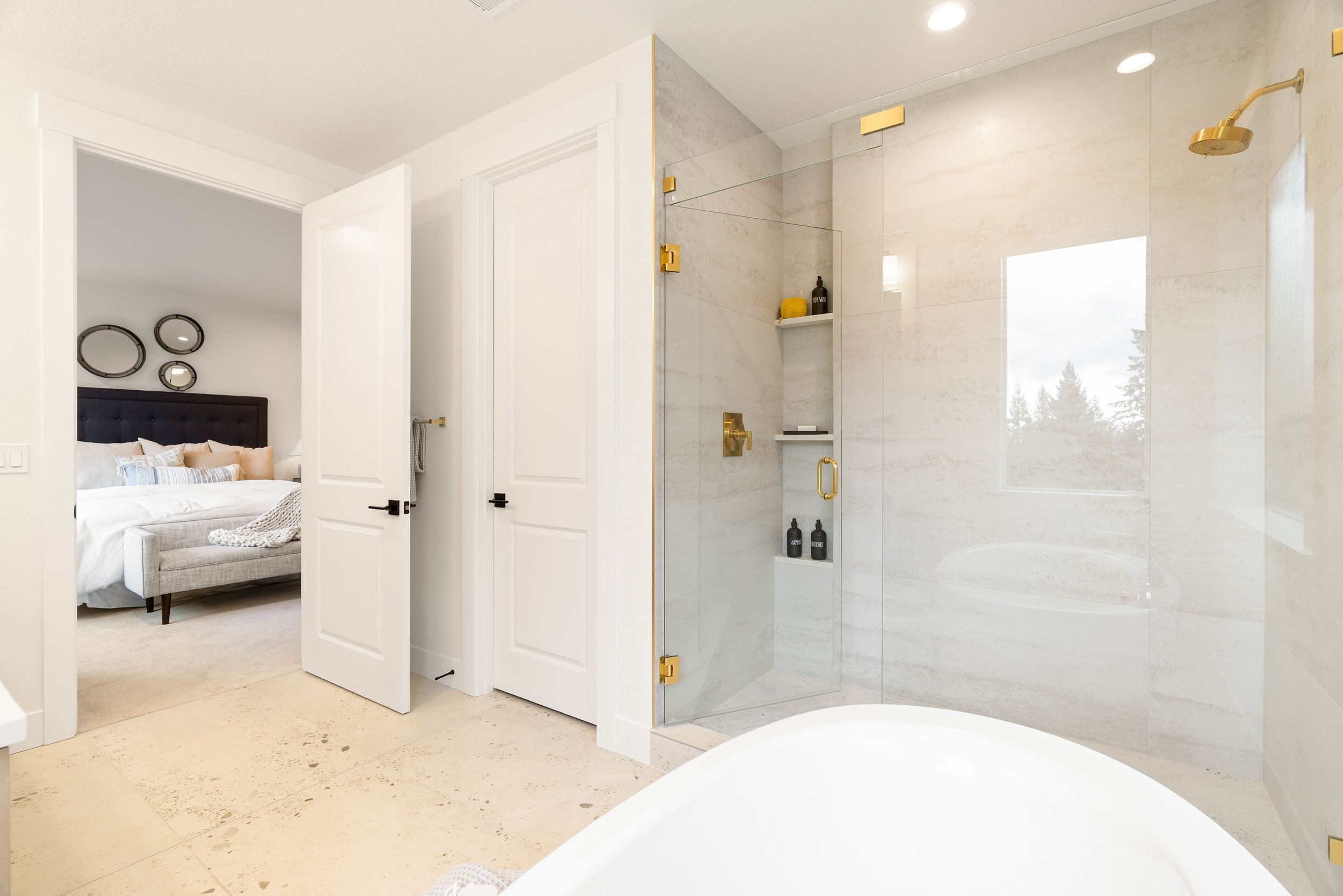 New construction luxury home in West Linn, Oregon, crafted by The Portlock Company — the Portland area’s trusted local home builder. 