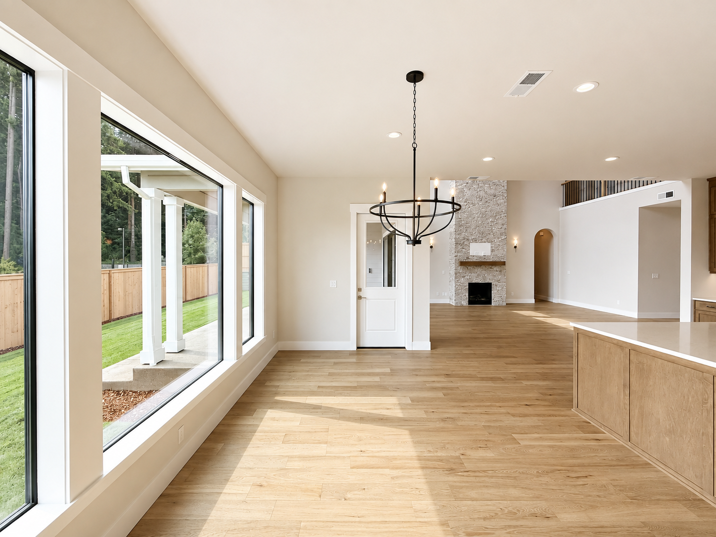 New construction luxury home in West Linn, Oregon, crafted by The Portlock Company — the Portland area’s trusted local home builder. 