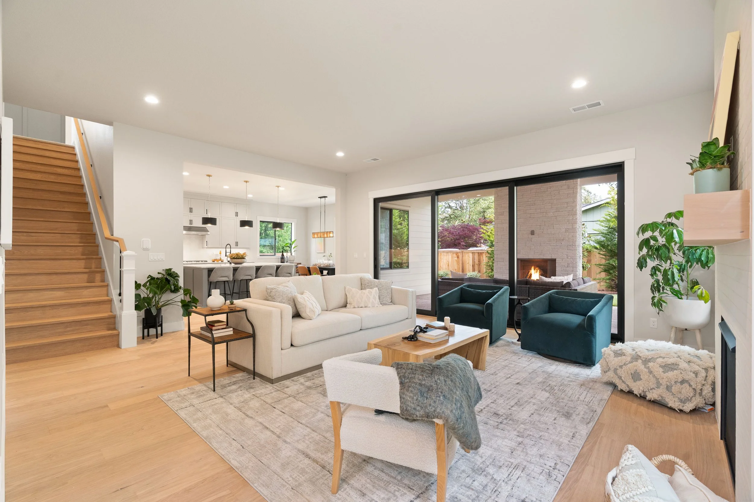 New construction luxury home in West Linn, Oregon, crafted by The Portlock Company — the Portland area’s trusted local home builder. 