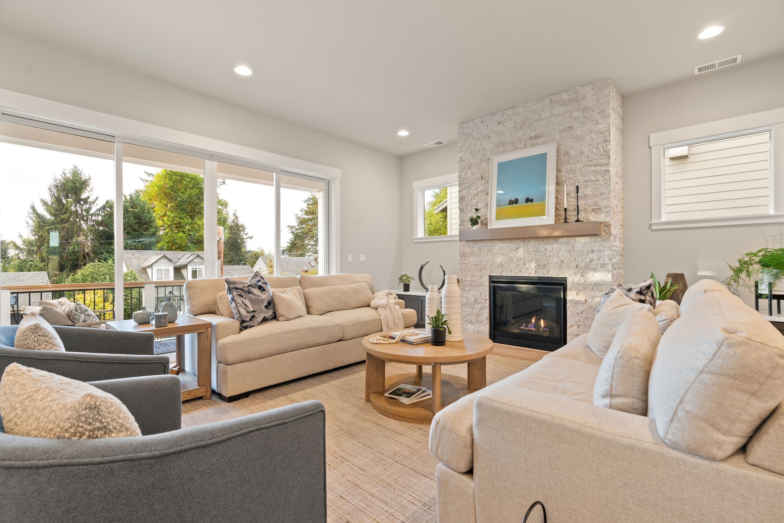 New construction luxury home in West Linn, Oregon, crafted by The Portlock Company — the Portland area’s trusted local home builder.