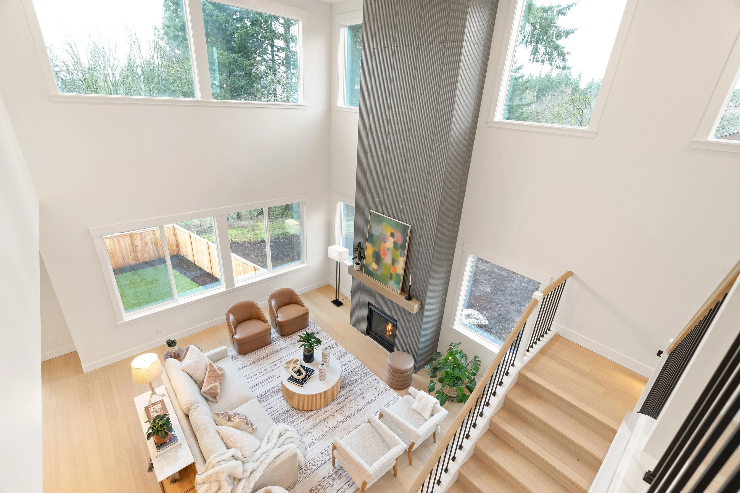 New construction luxury home in West Linn, Oregon, crafted by The Portlock Company — the Portland area’s trusted local home builder. 