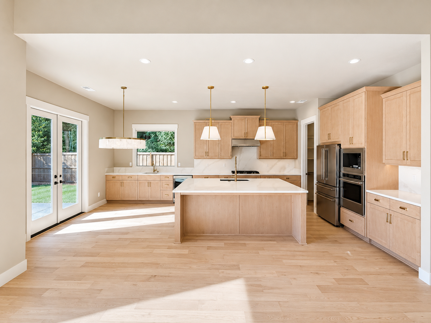 New construction luxury home in West Linn, Oregon, crafted by The Portlock Company — the Portland area’s trusted local home builder. 