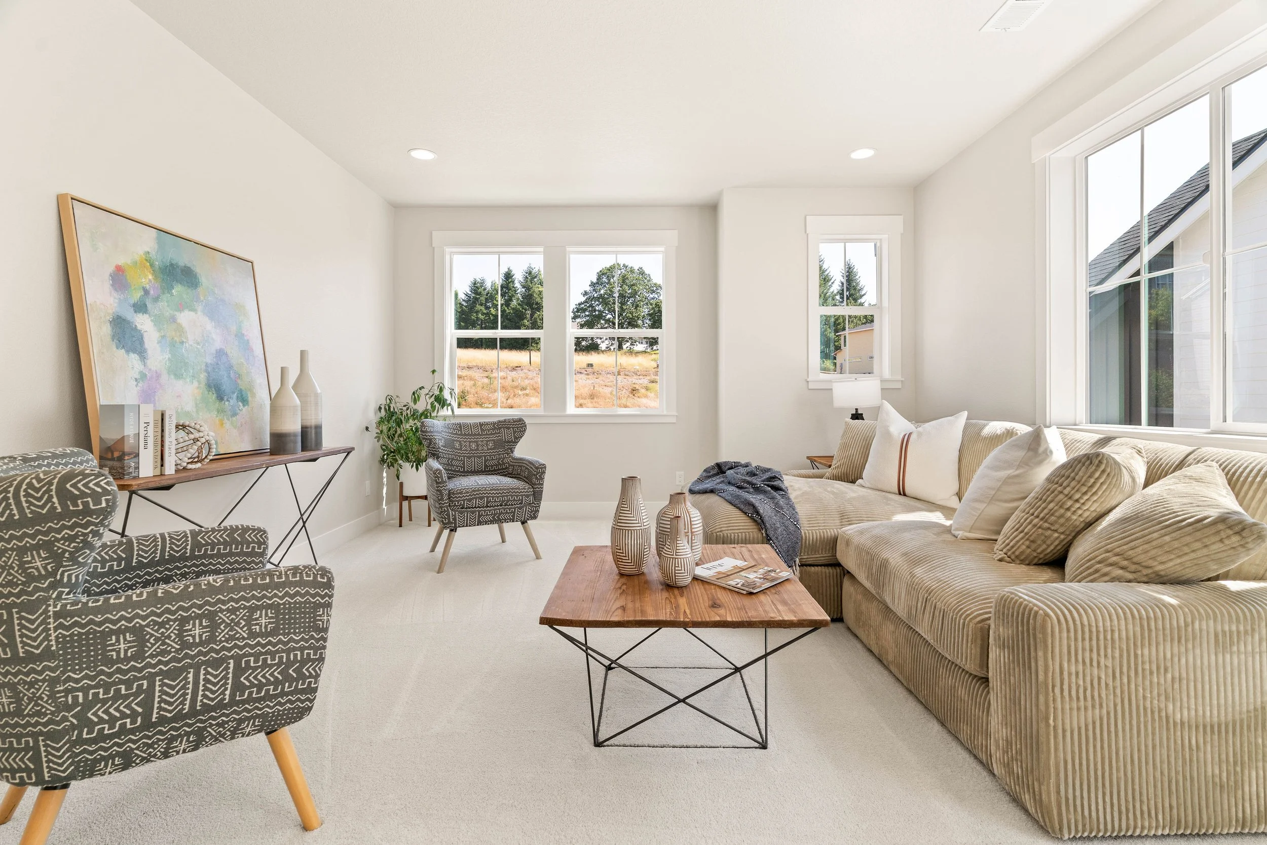 New construction luxury home loft in West Linn, Oregon by The Portlock Company