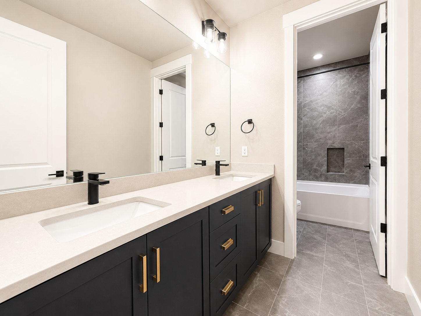 New construction luxury home in West Linn, Oregon, crafted by The Portlock Company — the Portland area’s trusted local home builder. 