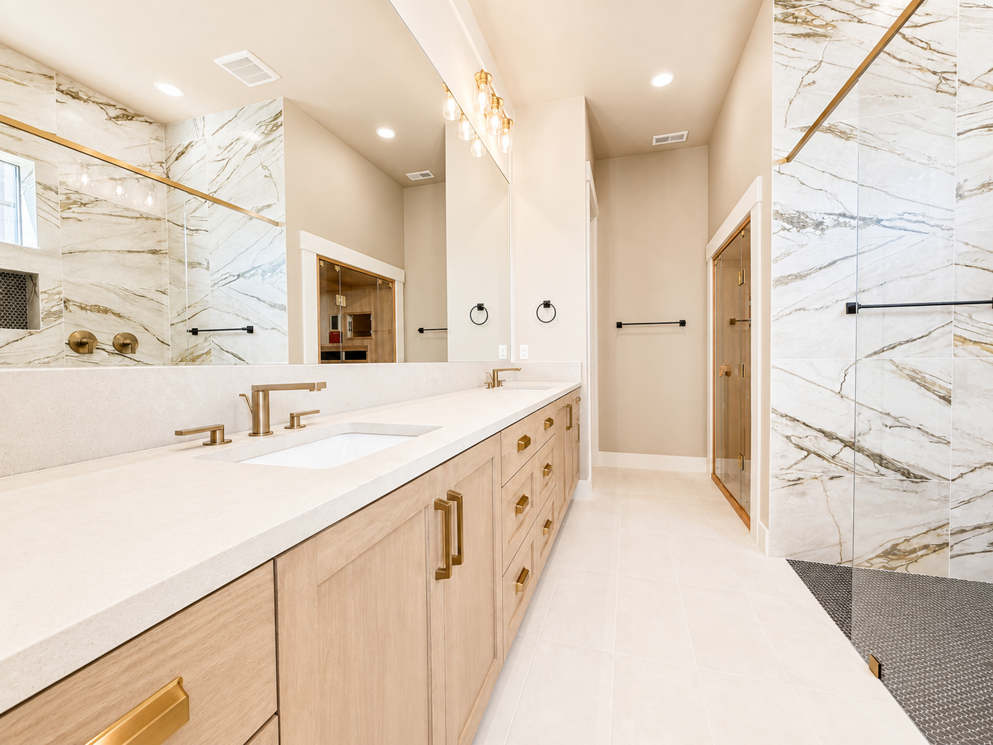 New construction luxury home in West Linn, Oregon, crafted by The Portlock Company — the Portland area’s trusted local home builder. 