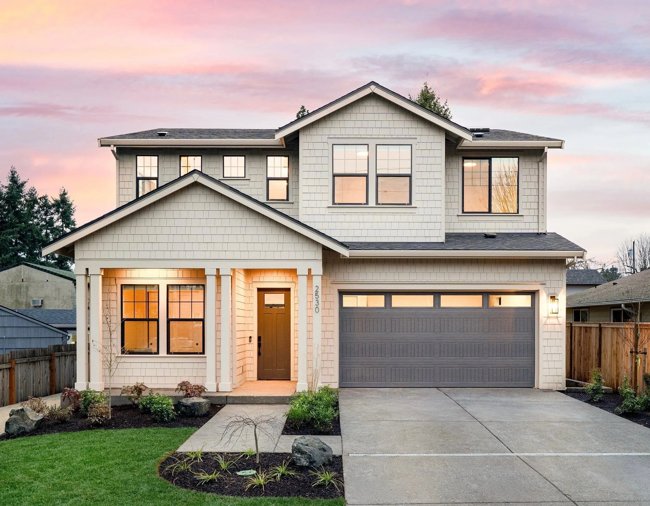 New construction luxury home in West Linn, Oregon, crafted by The Portlock Company — the Portland area’s trusted local new construction home builder.