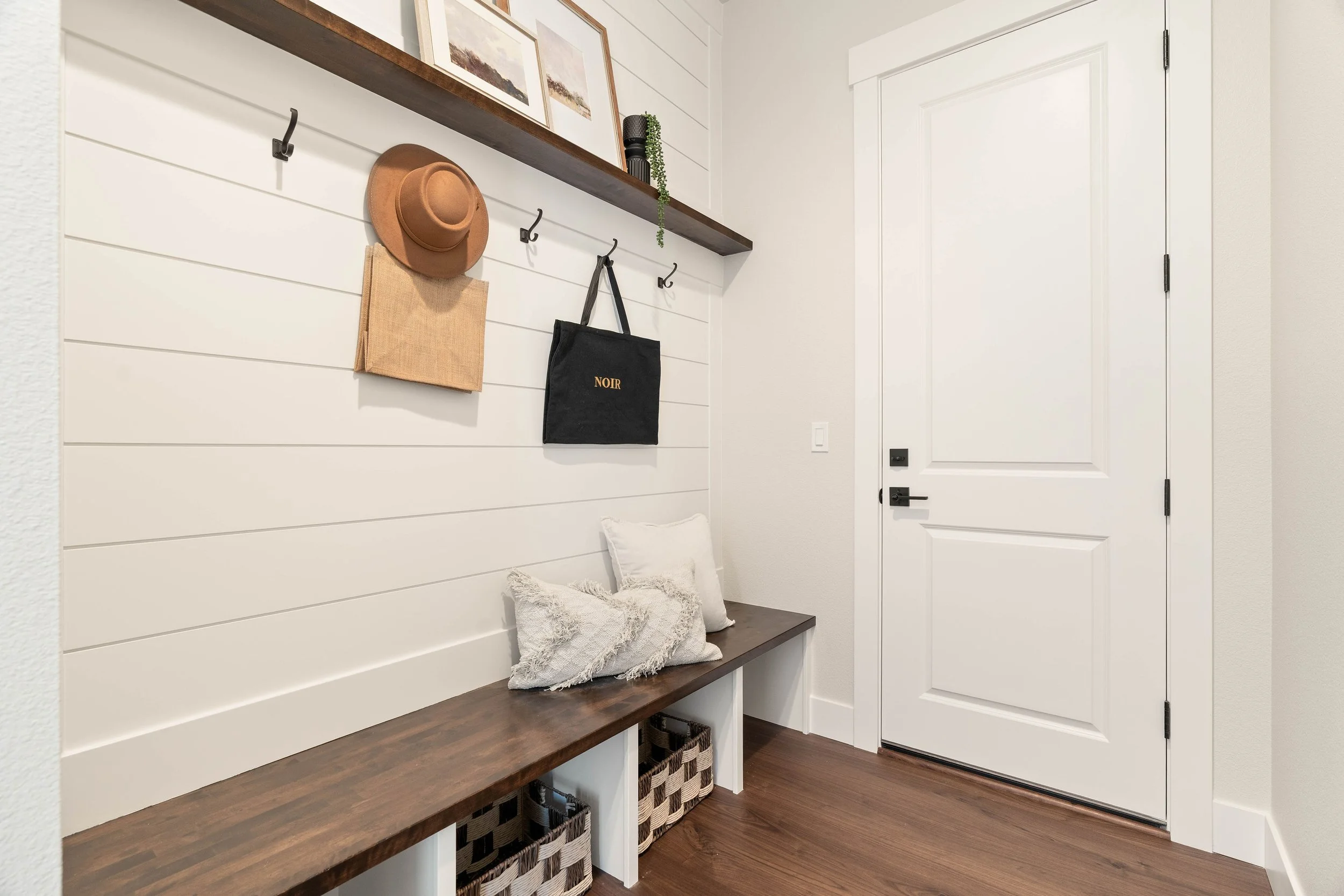 New construction luxury home mudroom in West Linn, Oregon by The Portlock Company
