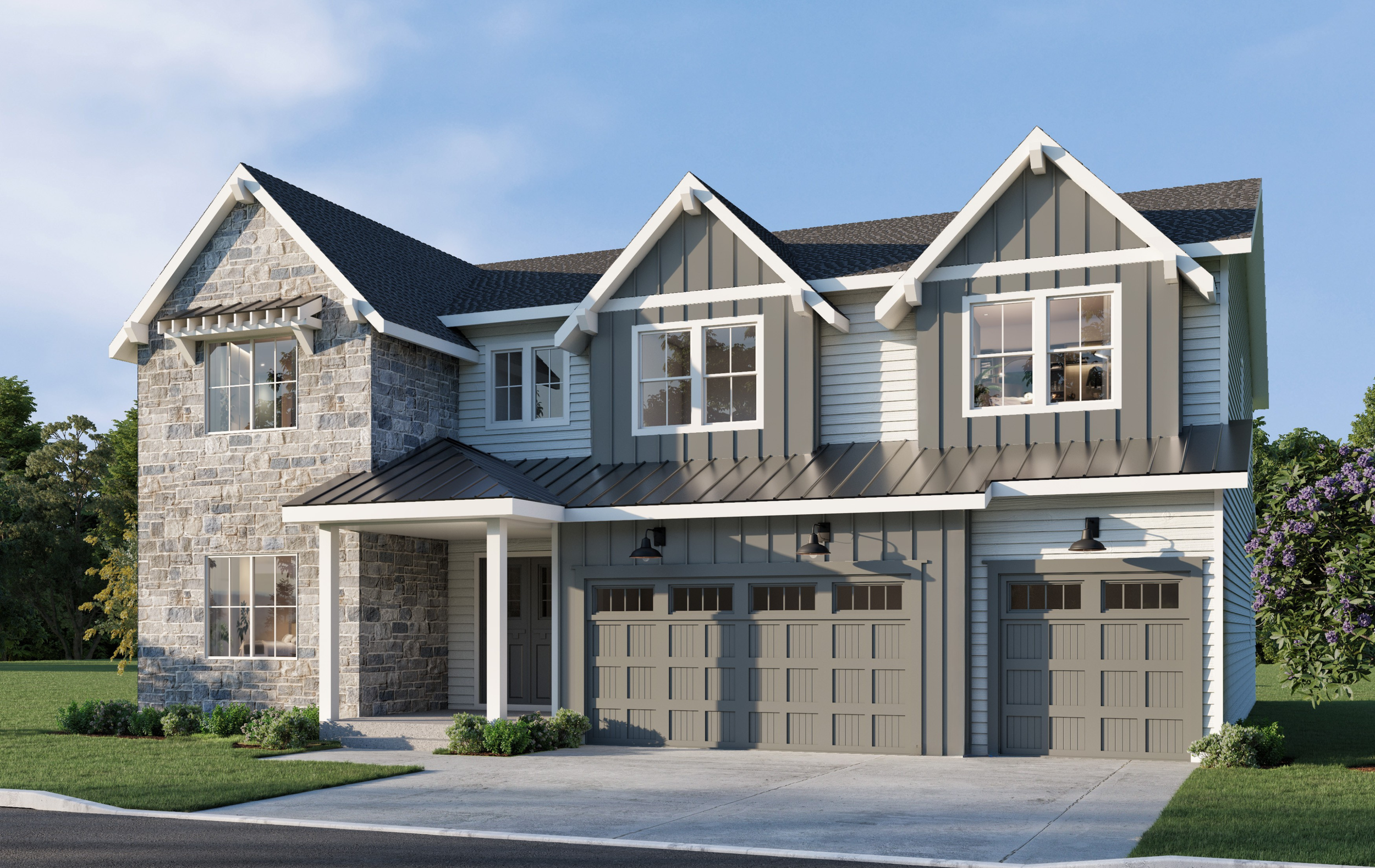 New construction luxury home in West Linn, Oregon, crafted by The Portlock Company — the Portland area’s trusted local home builder.