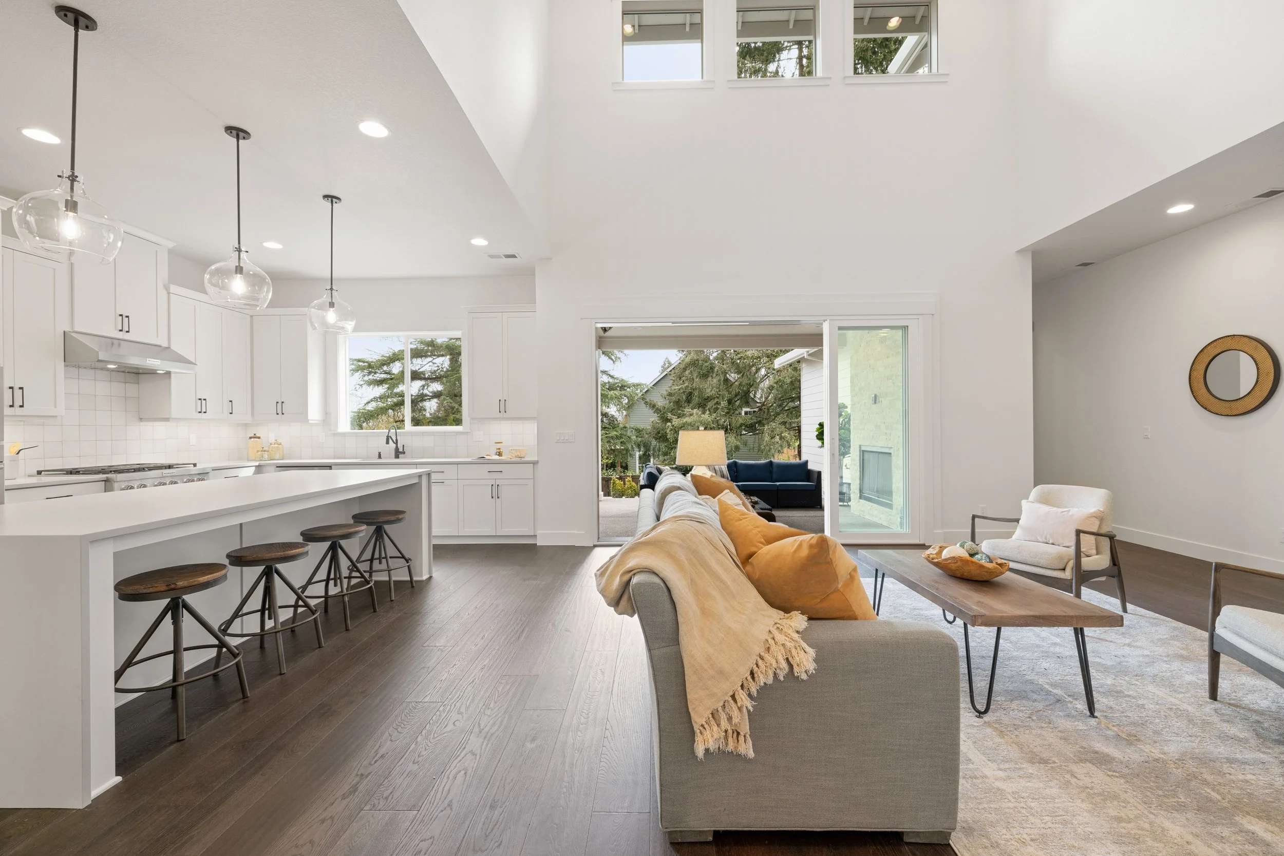 New construction luxury home in West Linn, Oregon, crafted by The Portlock Company — the Portland area’s trusted local home builder.