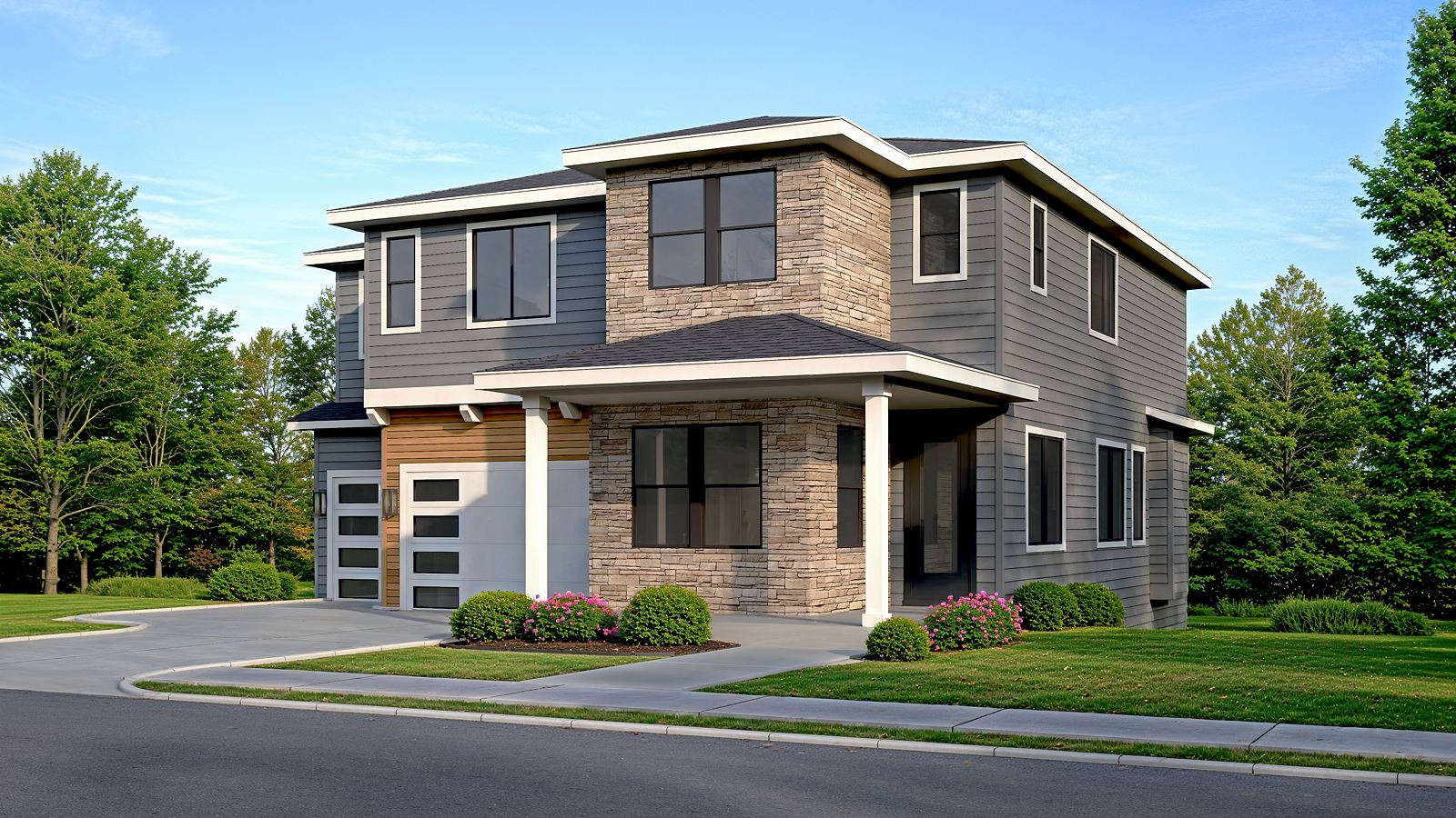 New construction luxury home in West Linn, Oregon, crafted by The Portlock Company — the Portland area’s trusted local home builder.