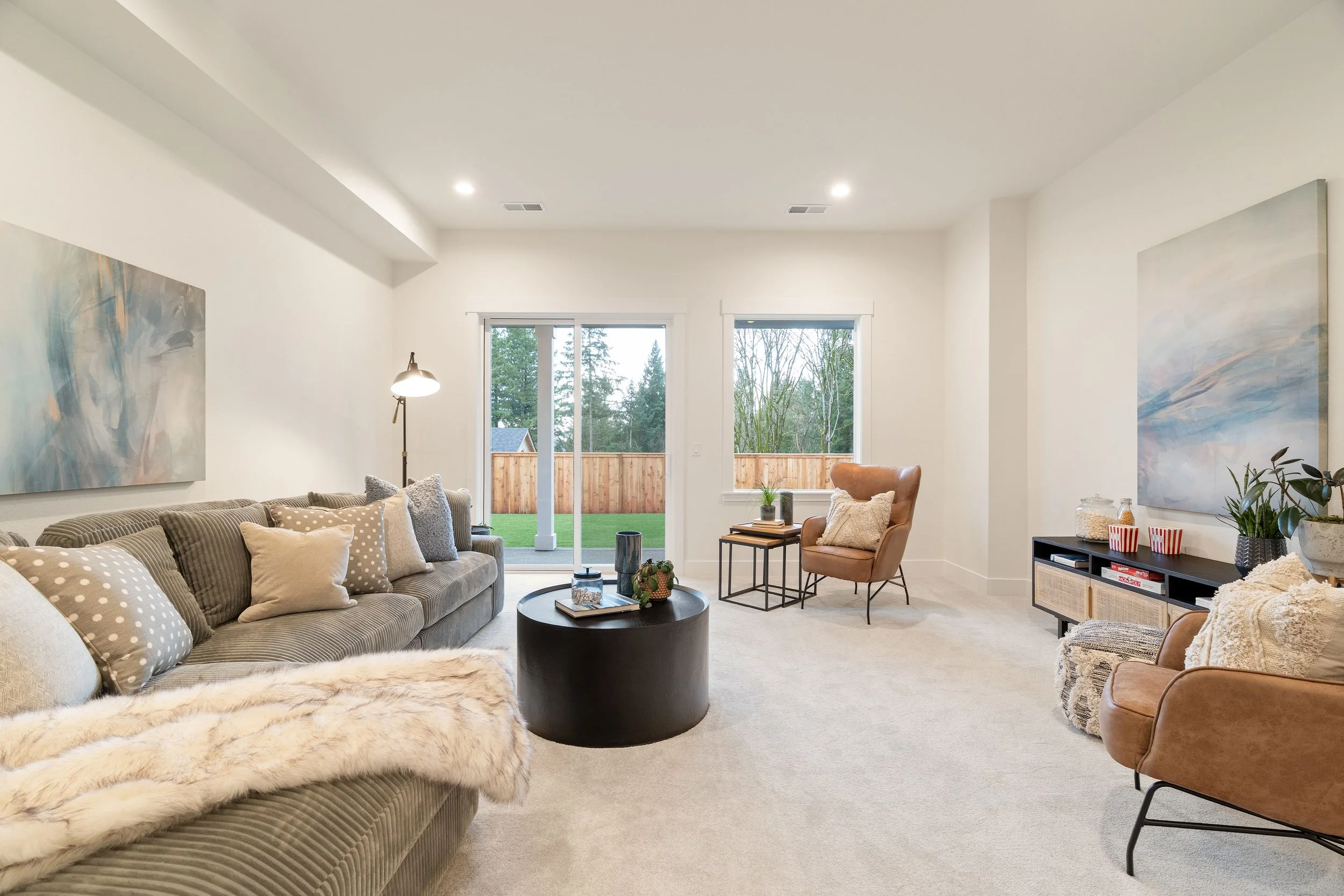 New construction luxury home in West Linn, Oregon, crafted by The Portlock Company — the Portland area’s trusted local home builder. 