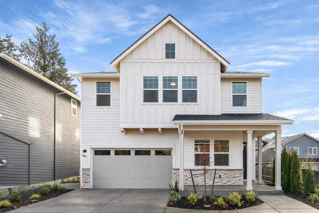 New construction luxury home in West Linn, Oregon, crafted by The Portlock Company — the Portland area’s trusted local home builder.