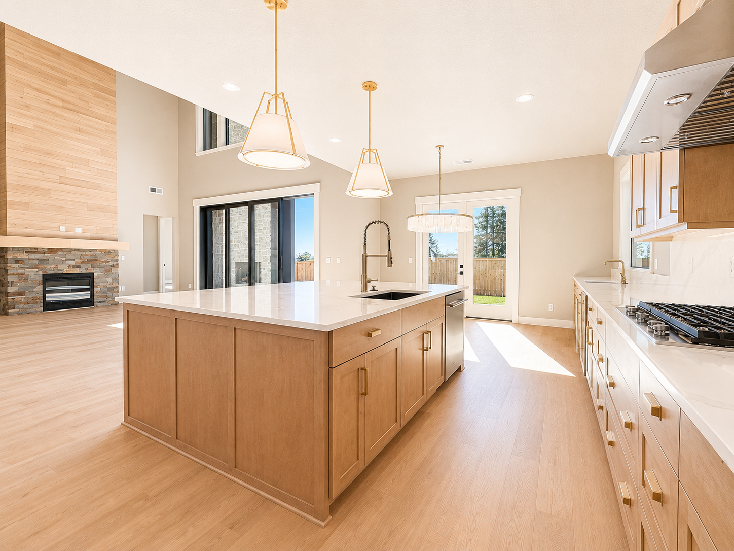 New construction luxury home in West Linn, Oregon, crafted by The Portlock Company — the Portland area’s trusted local home builder. 