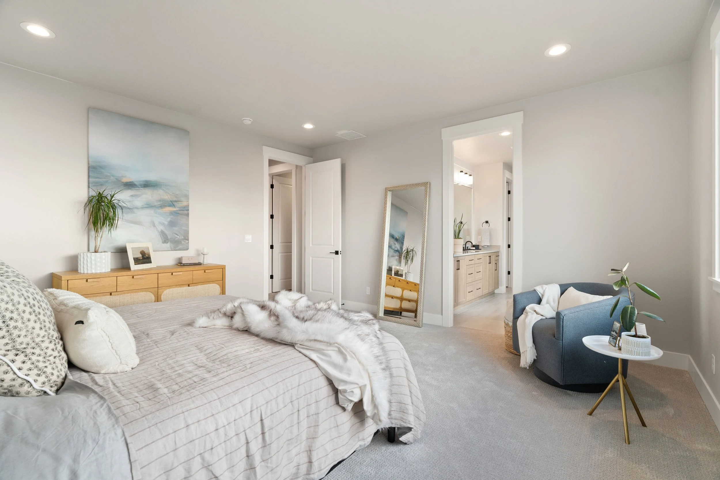 New construction luxury home in West Linn, Oregon, crafted by The Portlock Company — the Portland area’s trusted local home builder. 