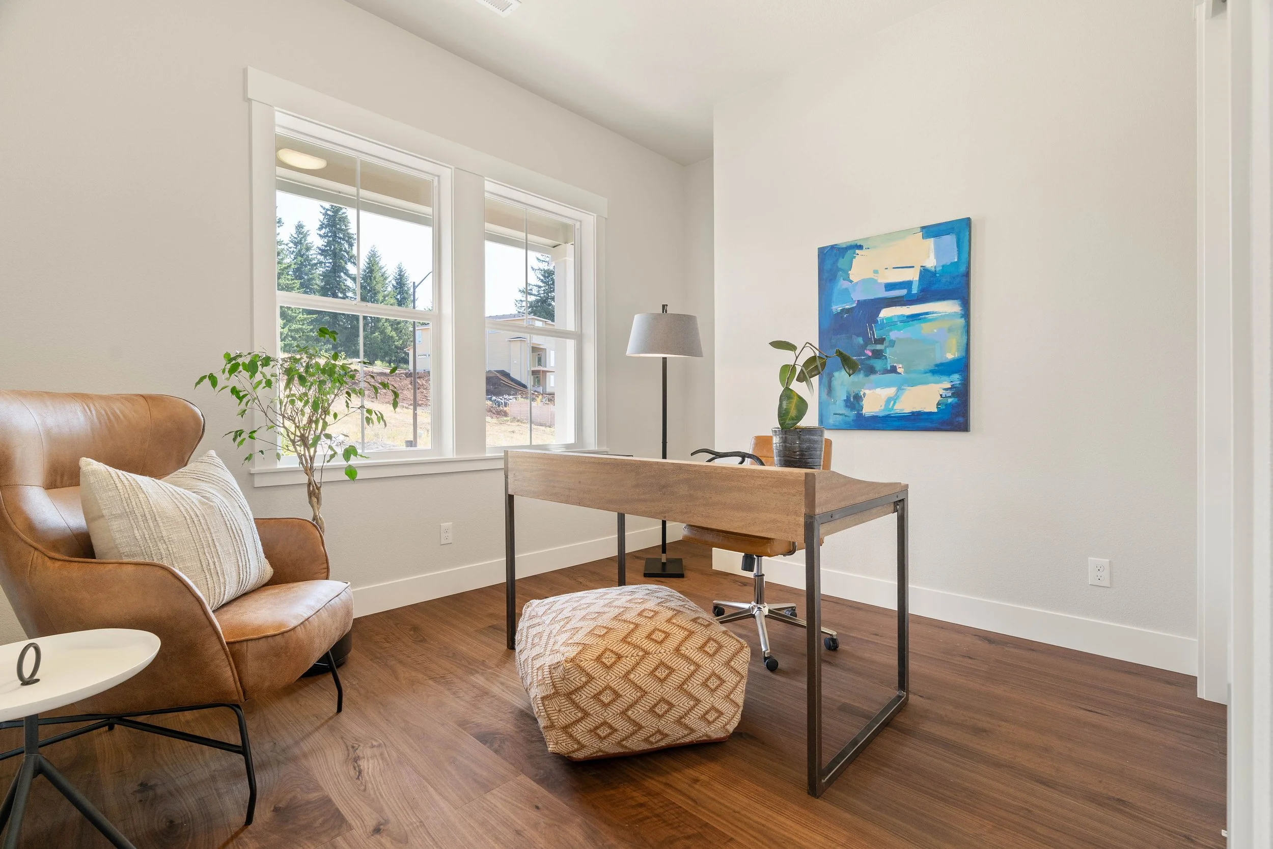 New construction luxury home office in West Linn, Oregon by The Portlock Company