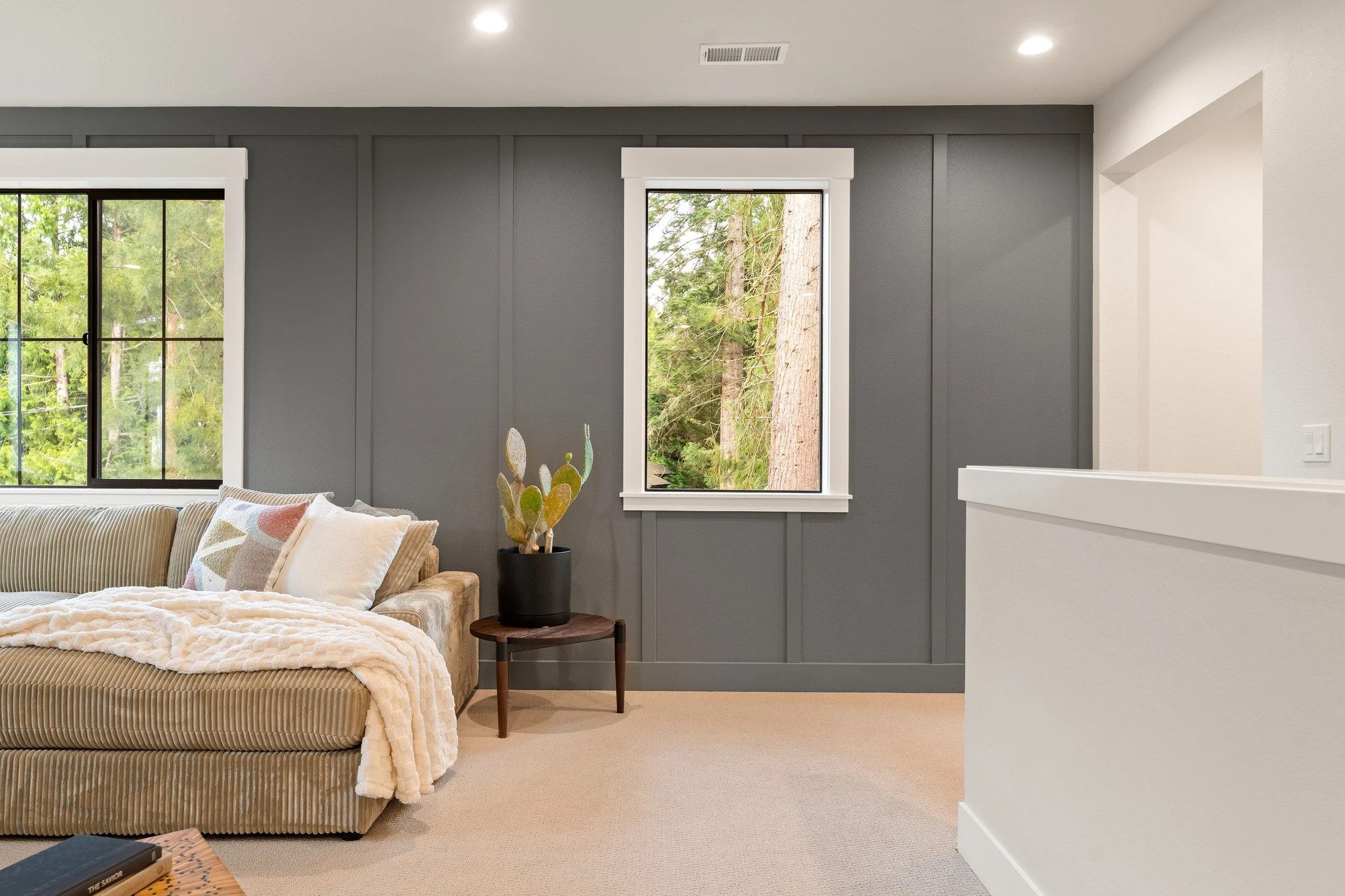 New construction luxury home in West Linn, Oregon, crafted by The Portlock Company — the Portland area’s trusted local home builder. 