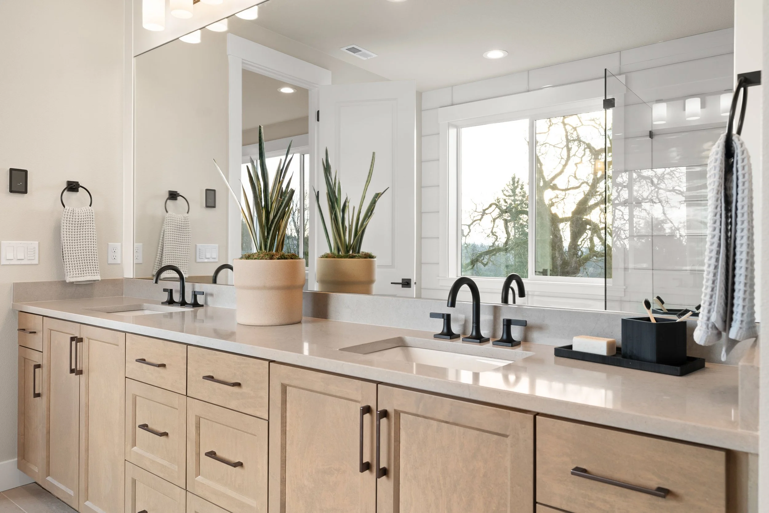 New construction luxury home in West Linn, Oregon, crafted by The Portlock Company — the Portland area’s trusted local home builder.