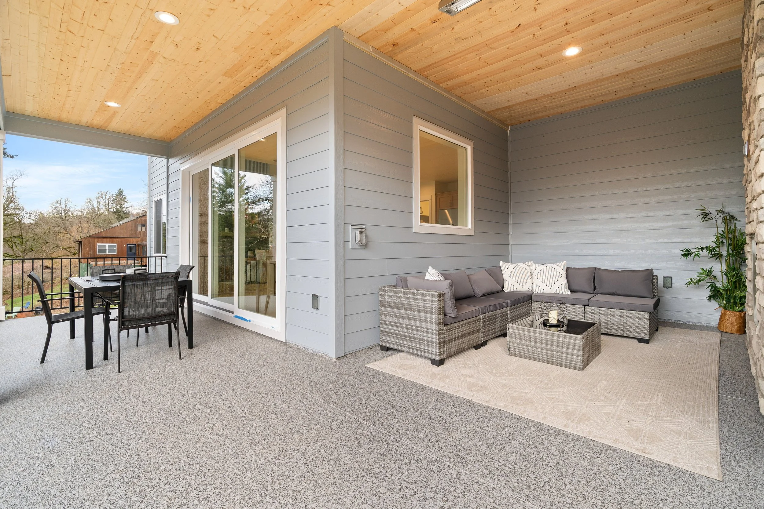 New construction luxury home in West Linn, Oregon, crafted by The Portlock Company — the Portland area’s trusted local home builder. 