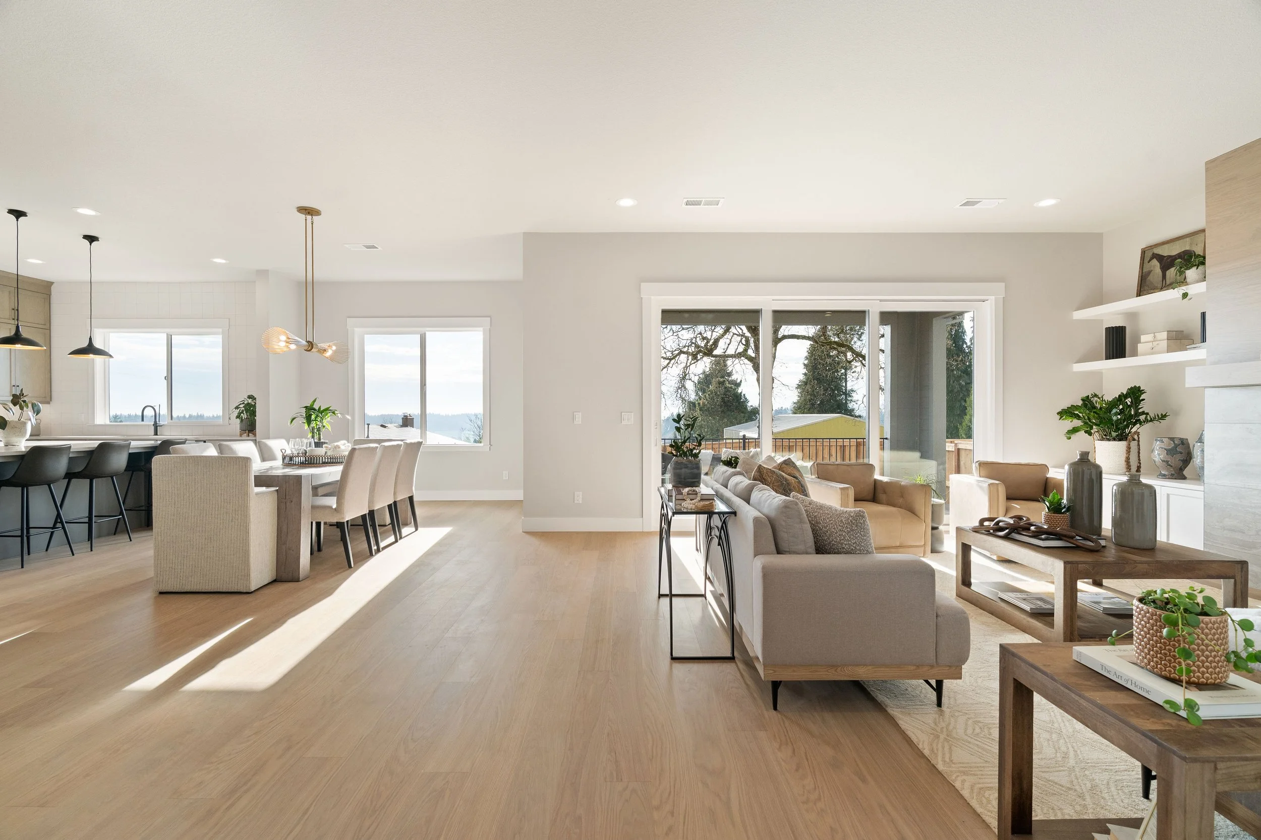 New construction luxury home in West Linn, Oregon, crafted by The Portlock Company — the Portland area’s trusted local home builder. 