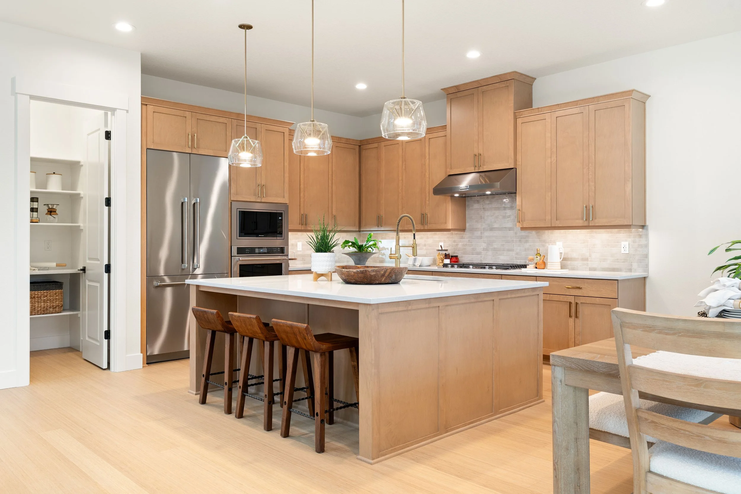 New construction luxury home in West Linn, Oregon, crafted by The Portlock Company — the Portland area’s trusted local home builder. 