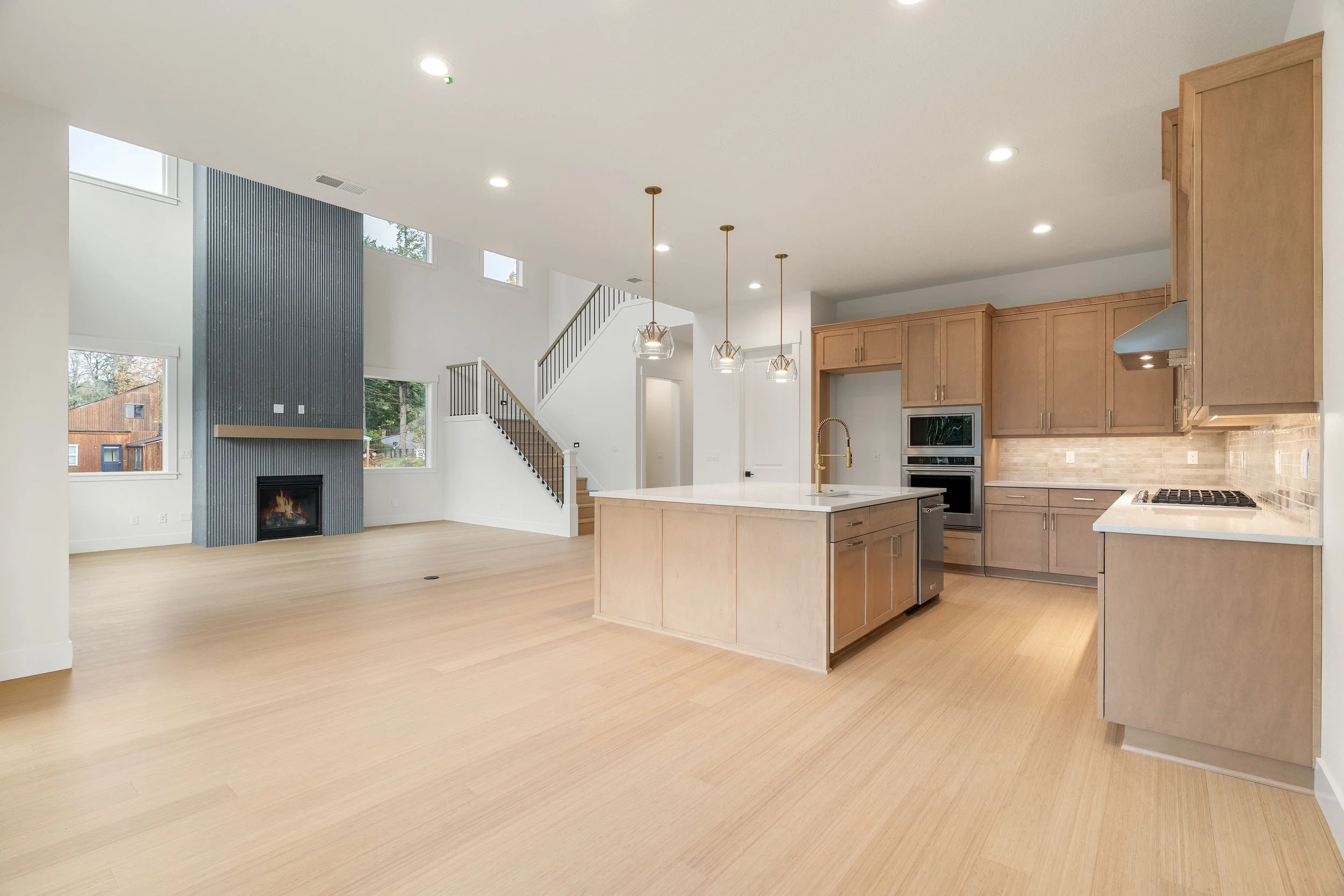 New construction luxury home in West Linn, Oregon, crafted by The Portlock Company — the Portland area’s trusted local new construction home builder. 