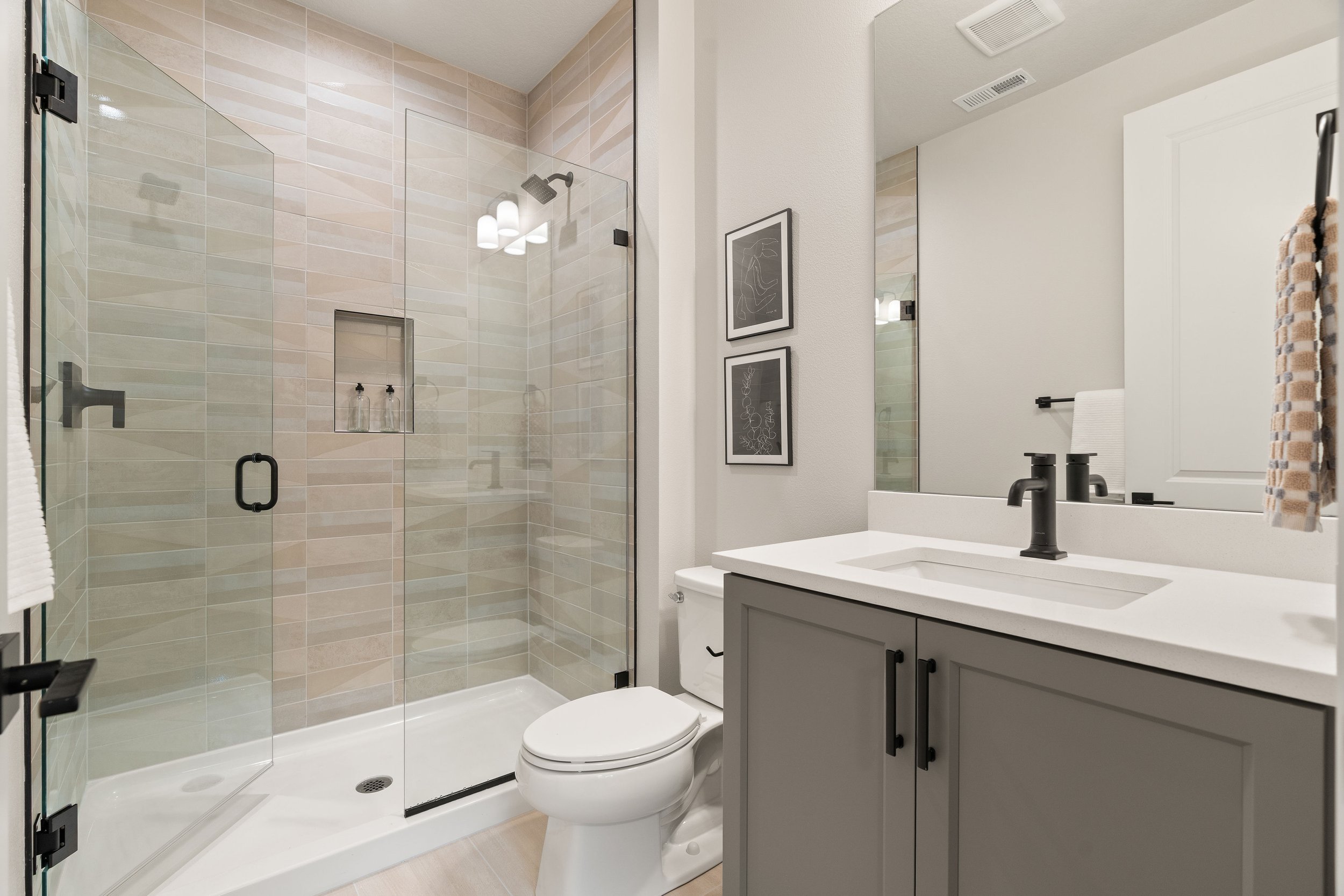 New construction luxury home in West Linn, Oregon, crafted by The Portlock Company — the Portland area’s trusted local home builder. 