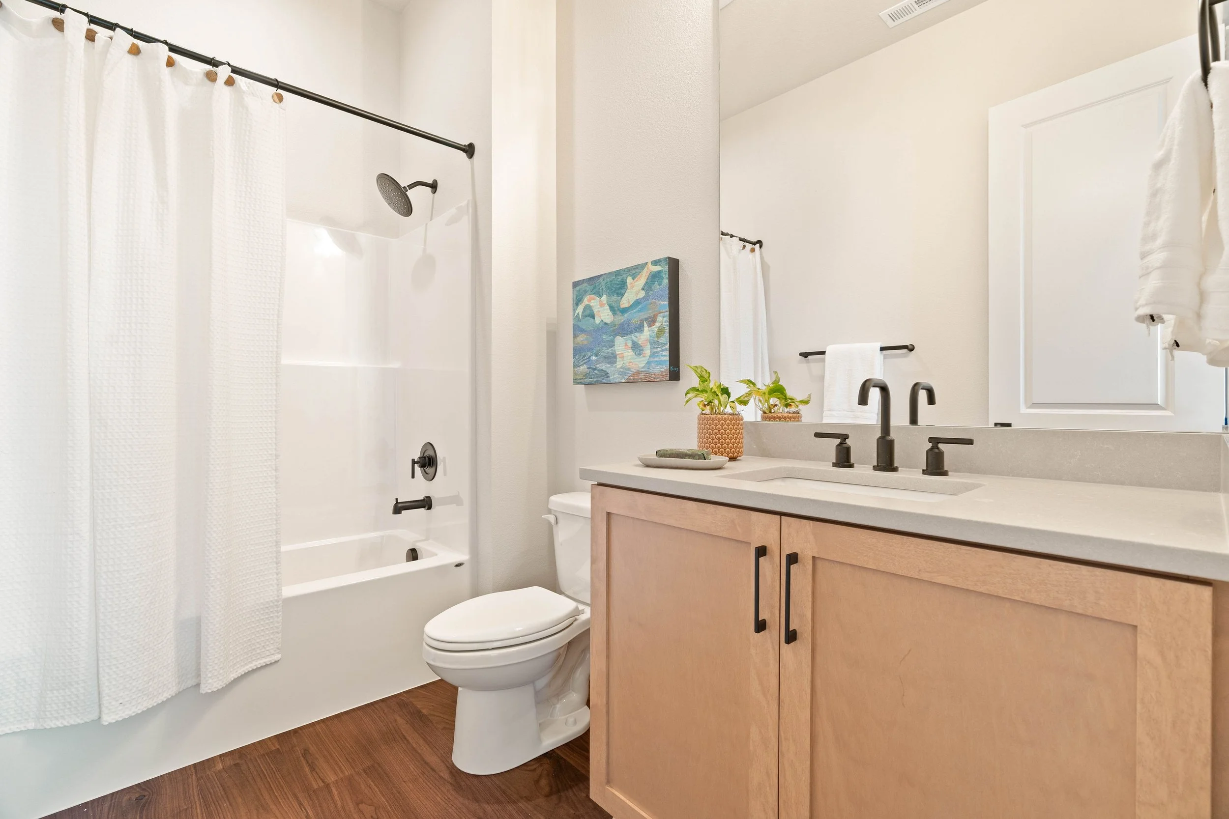 New construction luxury home bathroom in West Linn, Oregon by The Portlock Company