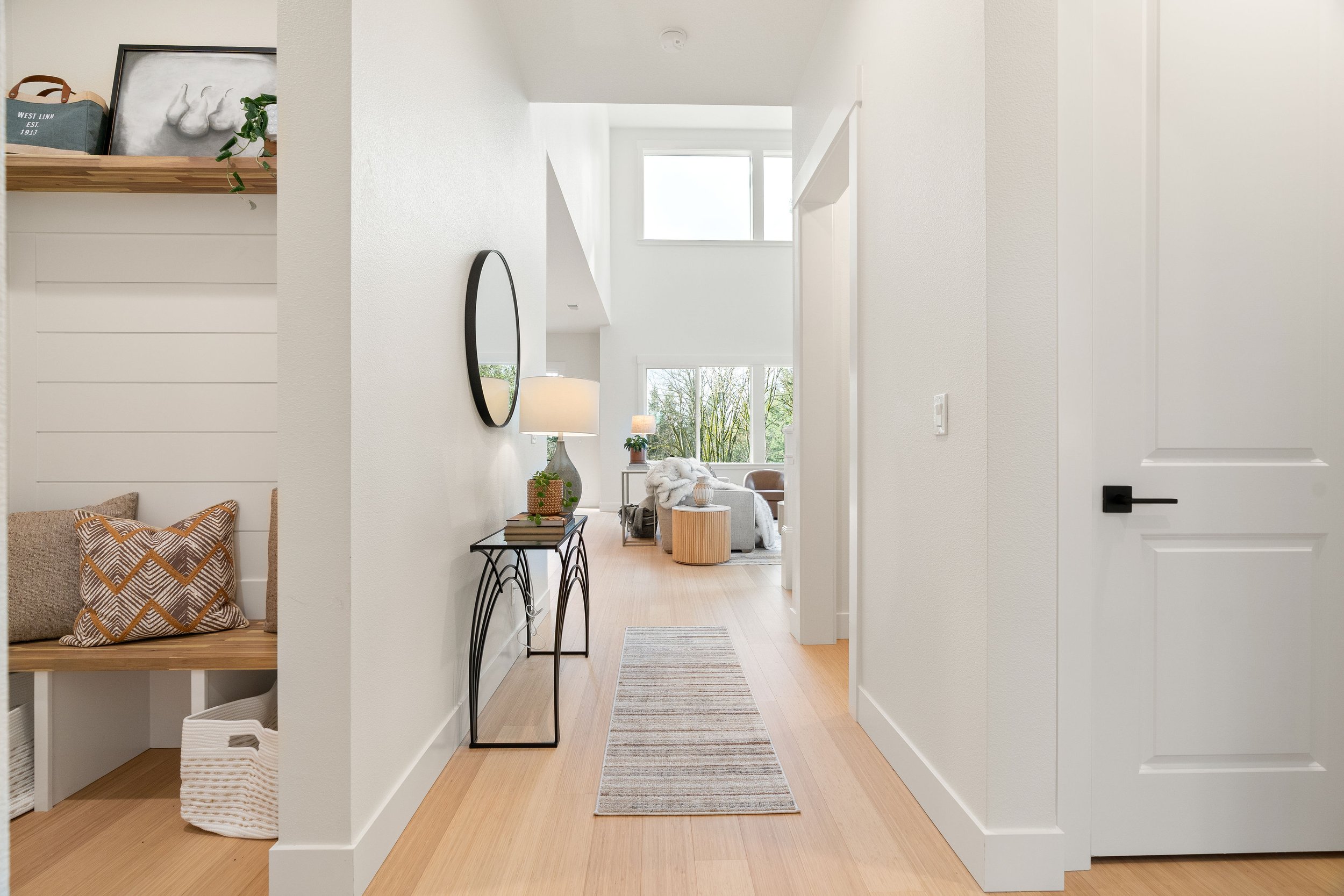 New construction luxury home in West Linn, Oregon, crafted by The Portlock Company — the Portland area’s trusted local home builder. 