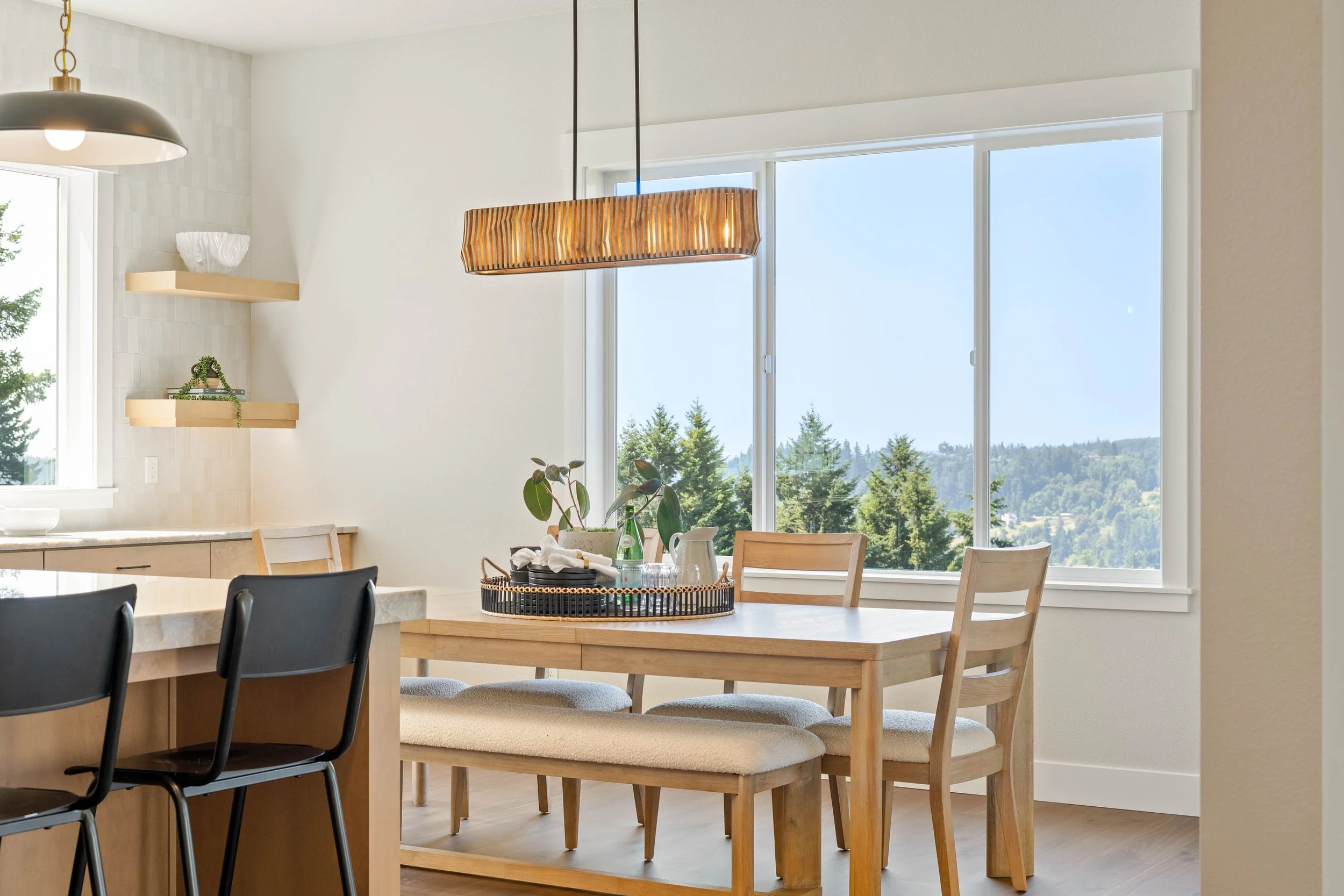New construction luxury home kitchen in West Linn, Oregon by The Portlock Company