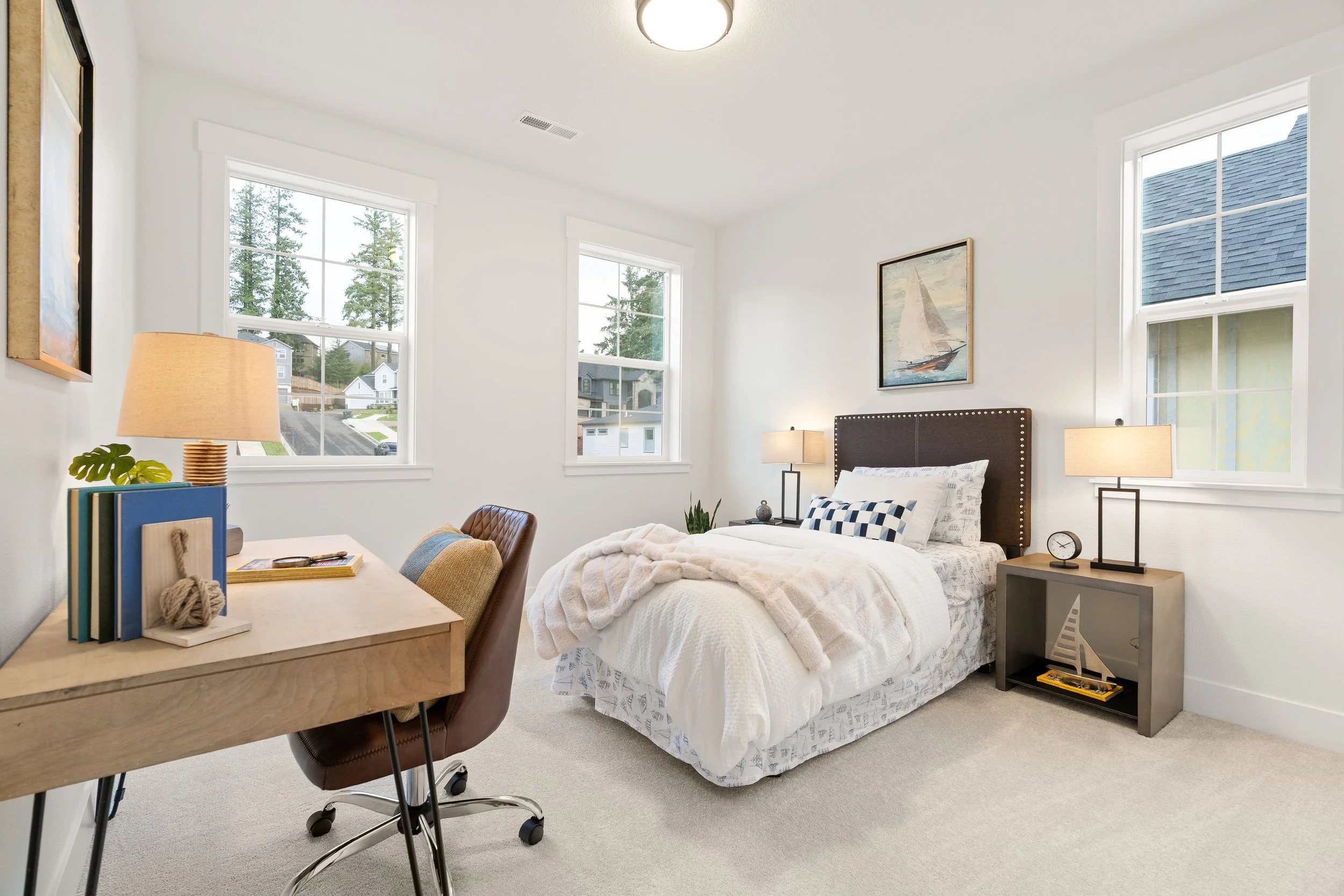 New construction luxury home in West Linn, Oregon, crafted by The Portlock Company — the Portland area’s trusted local home builder. 