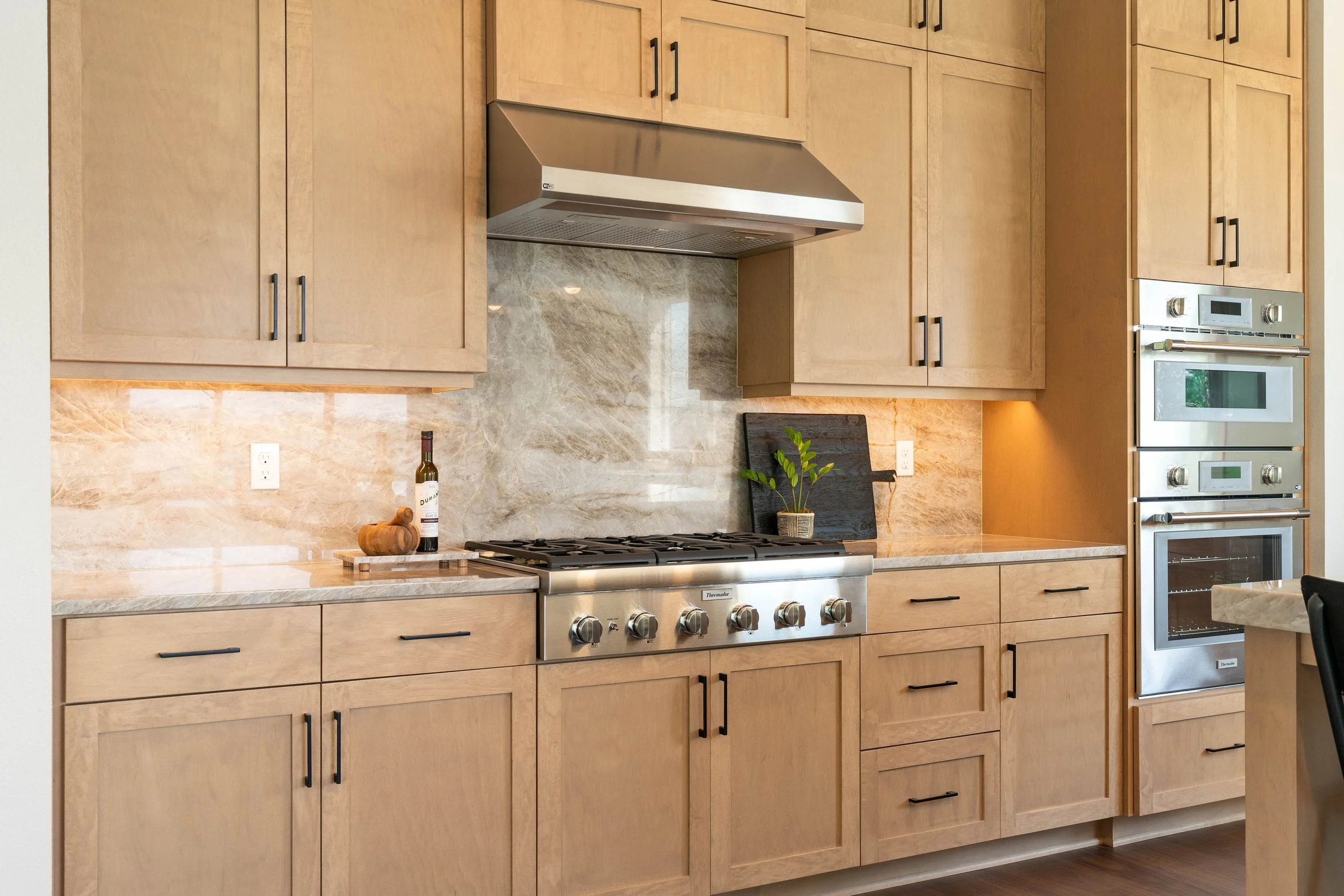 New construction luxury home kitchen in West Linn, Oregon by The Portlock Company
