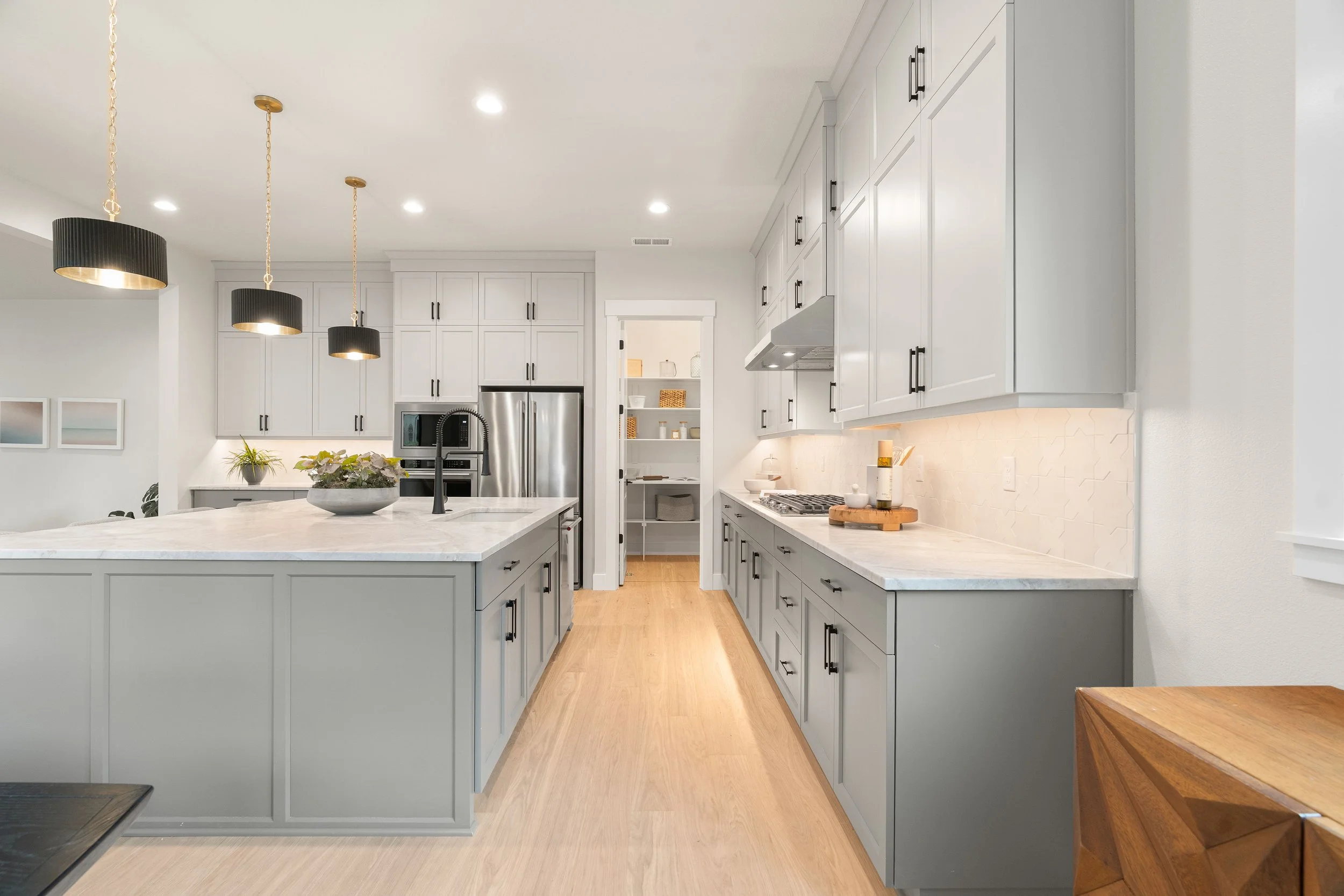 New construction luxury home in West Linn, Oregon, crafted by The Portlock Company — the Portland area’s trusted local home builder. 