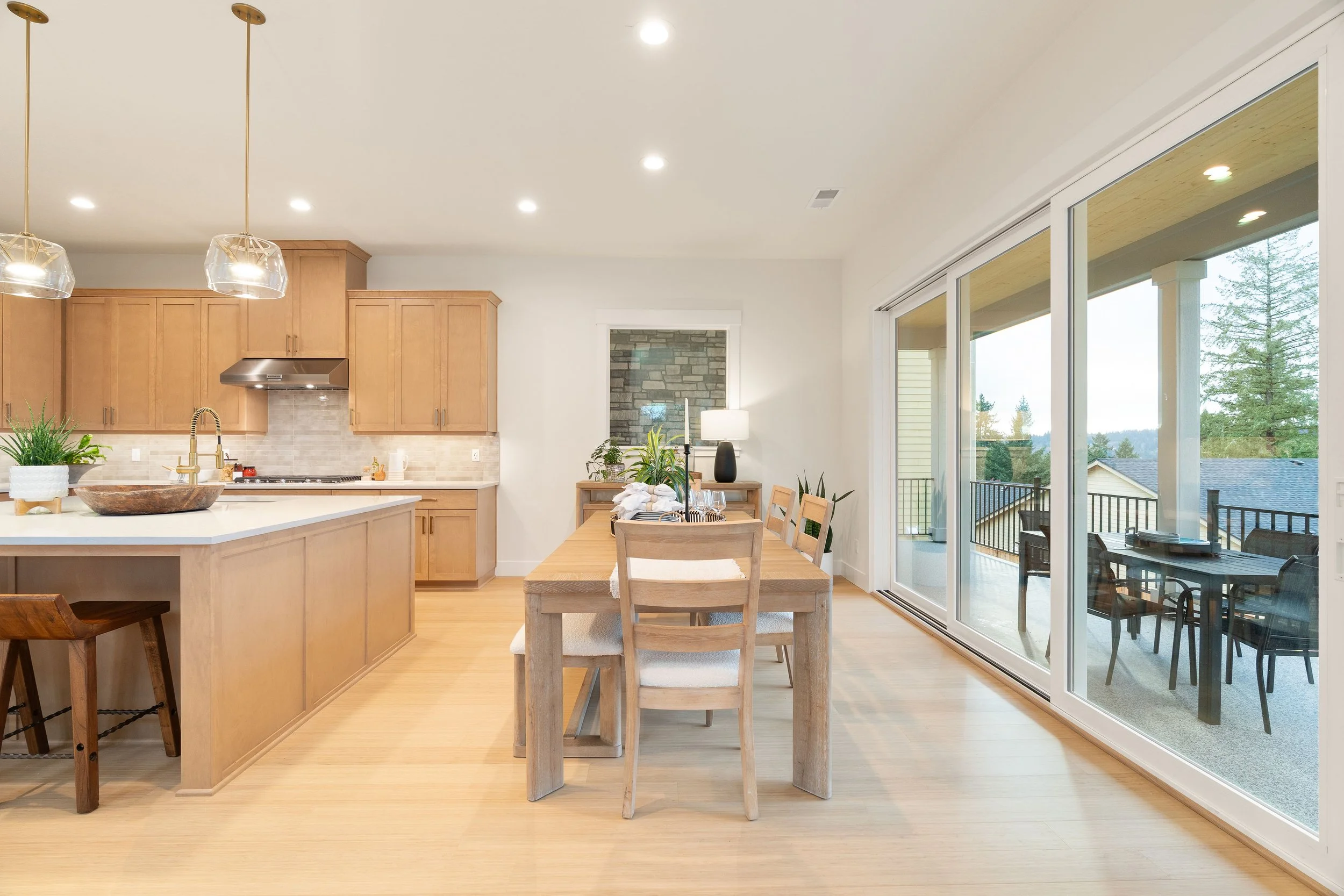 New construction luxury home in West Linn, Oregon, crafted by The Portlock Company — the Portland area’s trusted local home builder. 