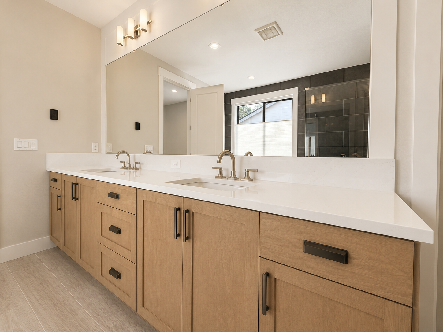 New construction luxury home in West Linn, Oregon, crafted by The Portlock Company — the Portland area’s trusted local home builder. 