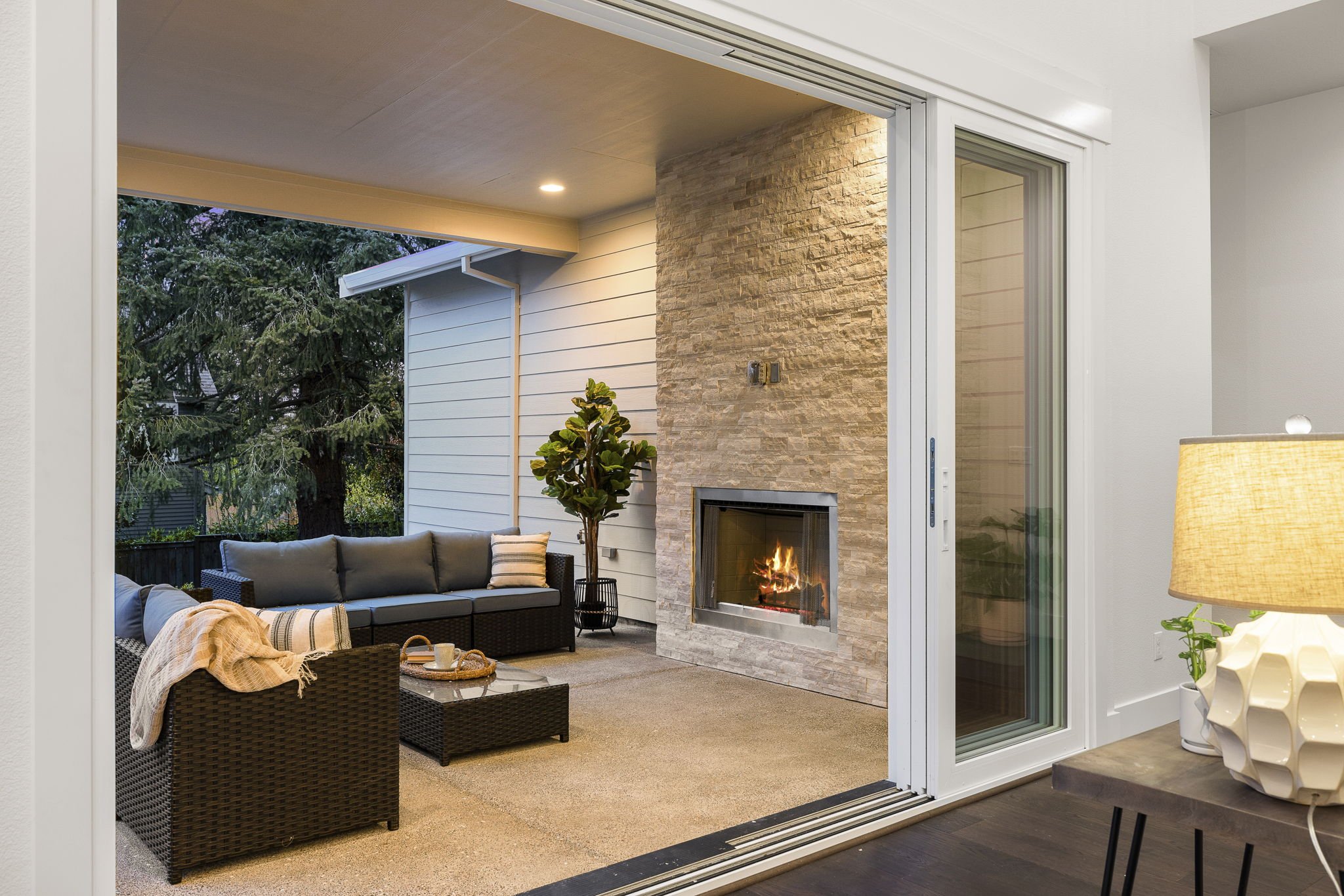 New luxury home in West Linn, Oregon, crafted by The Portlock Company — the Portland area’s trusted local home builder. 