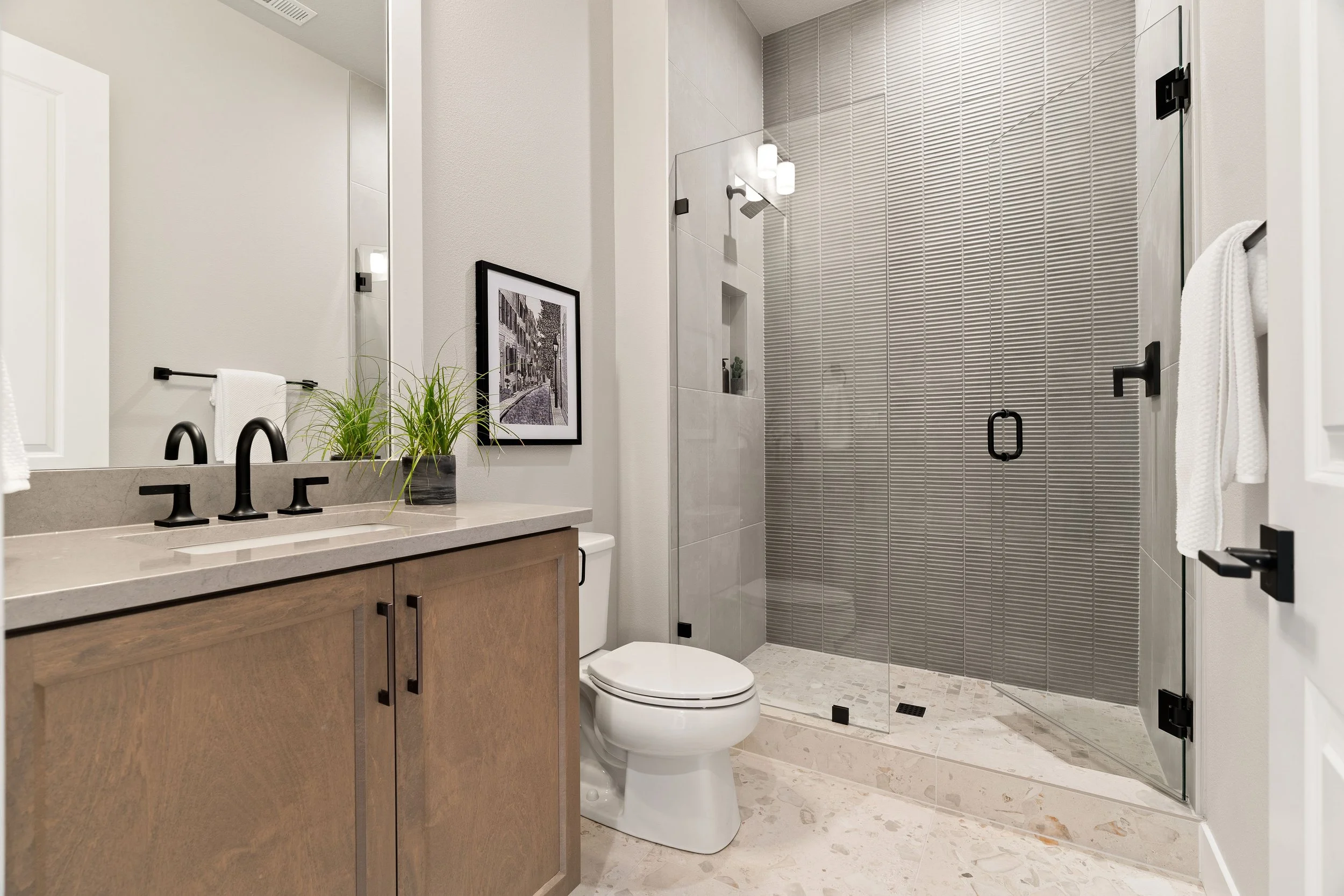 New construction luxury home in West Linn, Oregon, crafted by The Portlock Company — the Portland area’s trusted local home builder. 