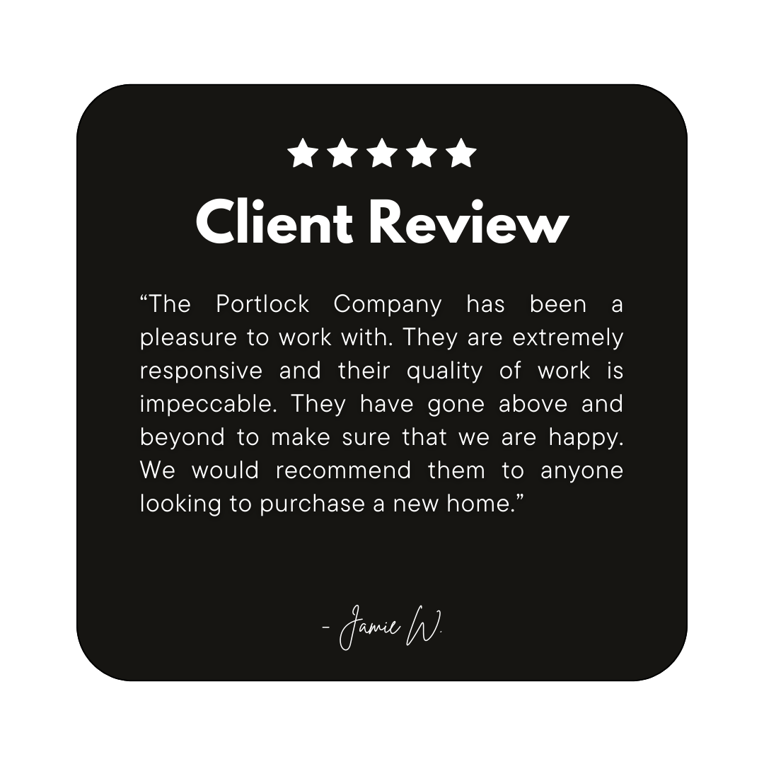 New construction luxury home in West Linn, Oregon, crafted by The Portlock Company — the Portland area’s trusted local home builder. 