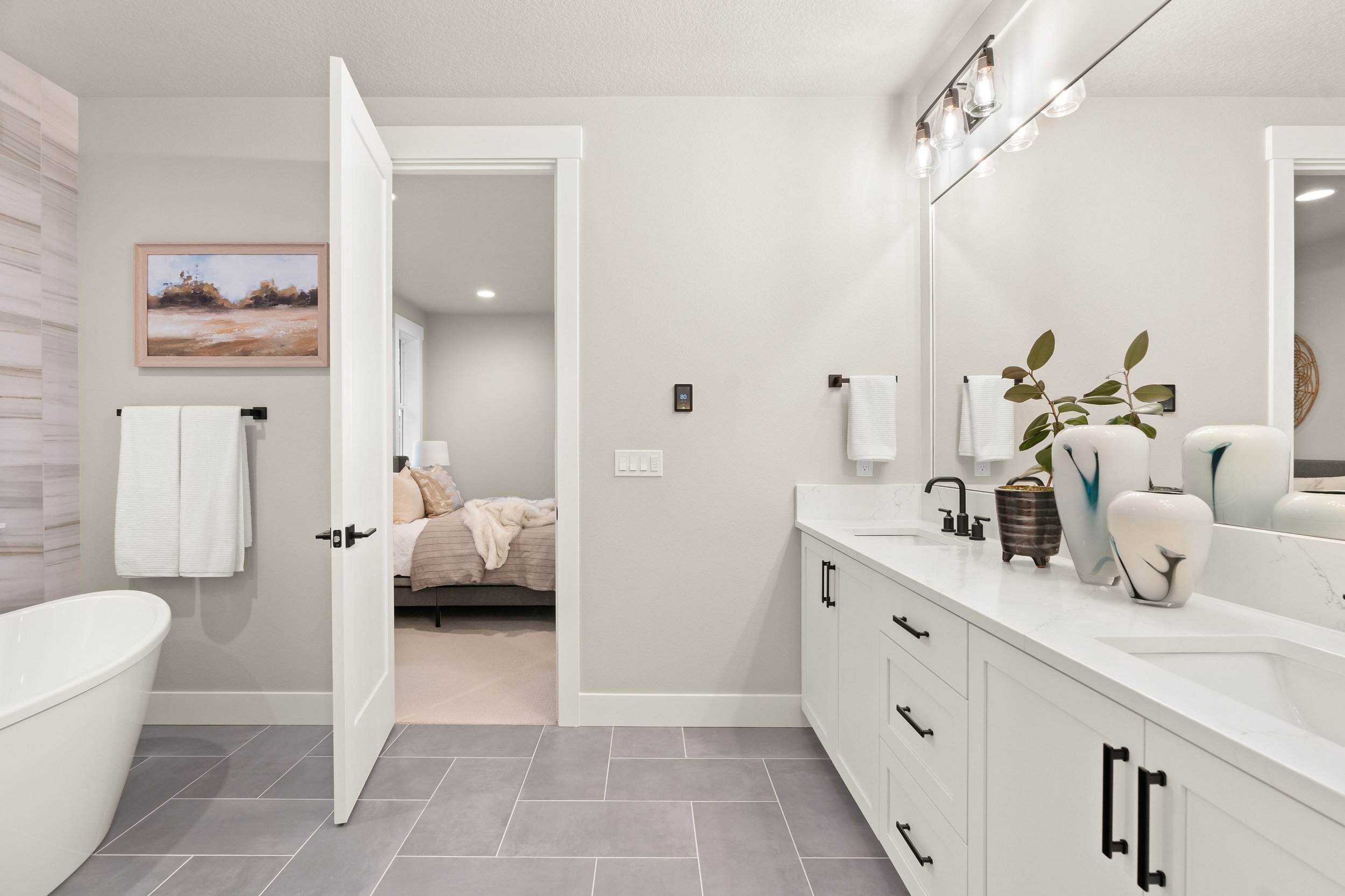 New construction luxury home in West Linn, Oregon, crafted by The Portlock Company — the Portland area’s trusted local home builder.