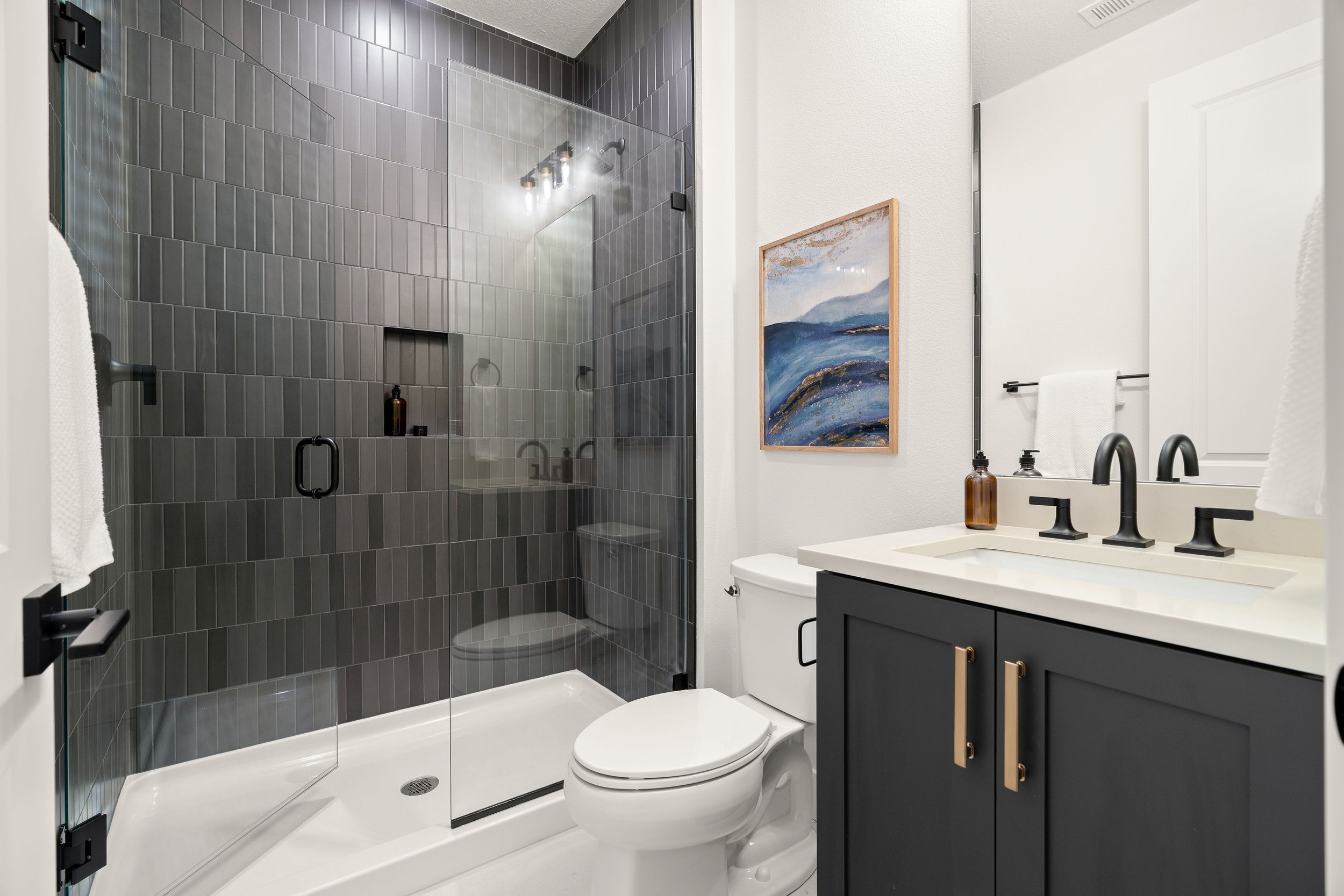 New construction luxury home in West Linn, Oregon, crafted by The Portlock Company — the Portland area’s trusted local home builder. 