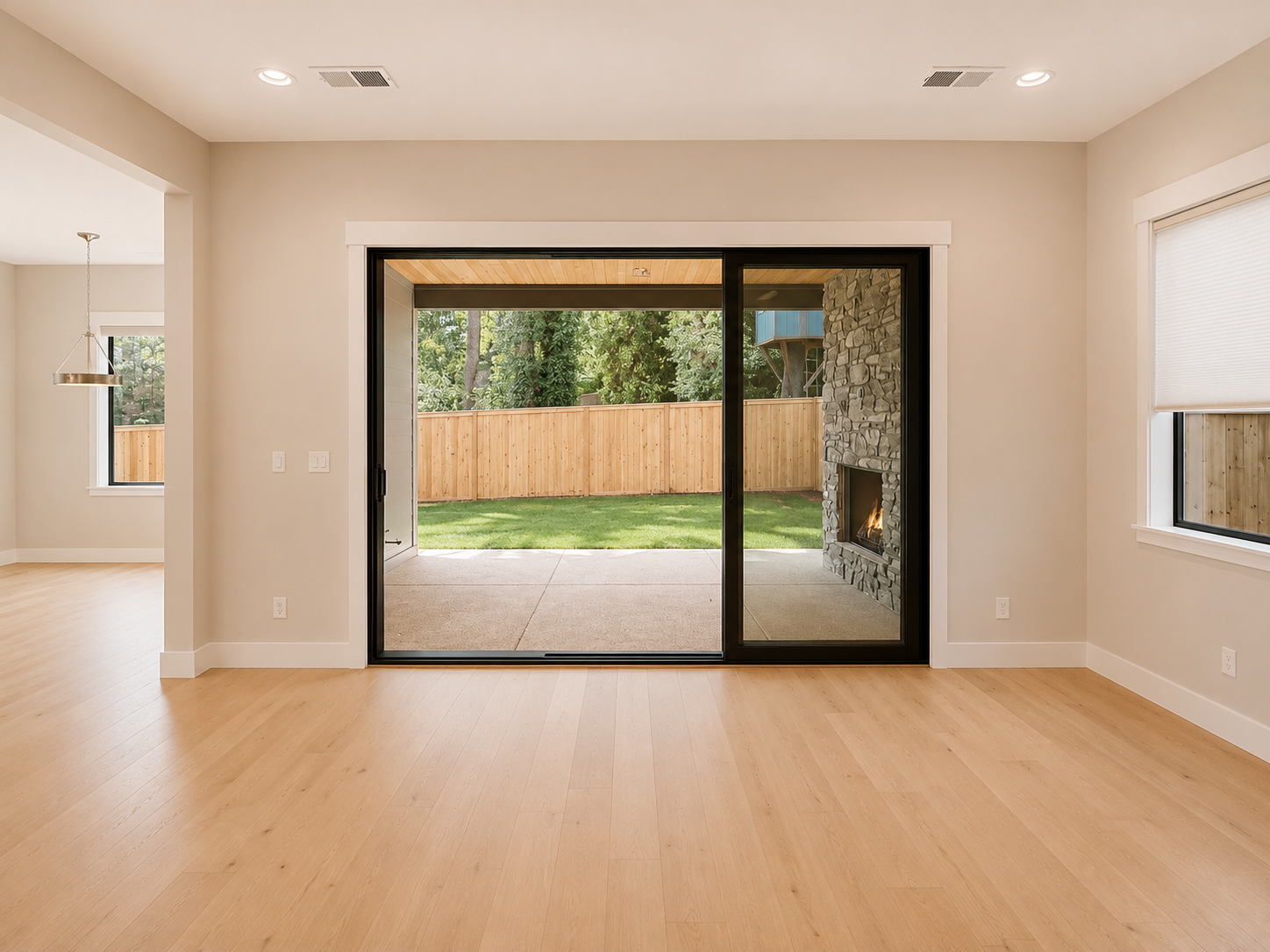 New construction luxury home in West Linn, Oregon, crafted by The Portlock Company — the Portland area’s trusted local home builder. 