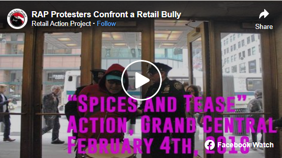 Spices &amp; Tease: RAP Protesters Confront a Retail Bully