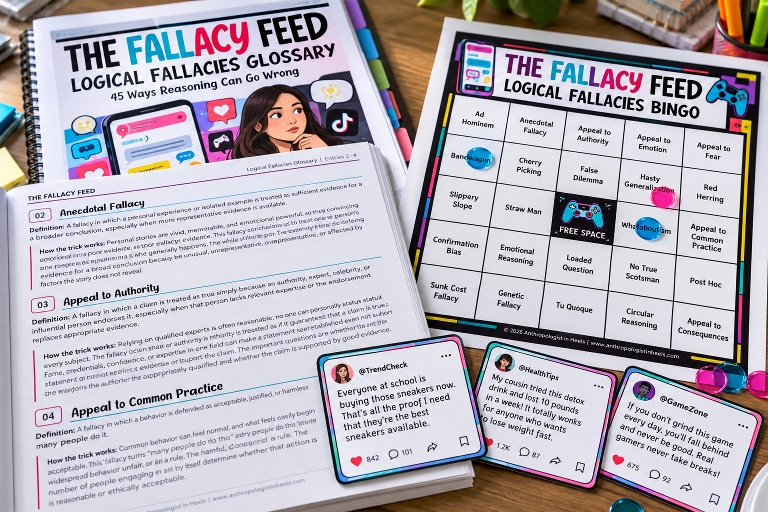 How to Teach Logical Fallacies Through Social Media: A Critical Thinking Bingo Game for Grades 8–12 