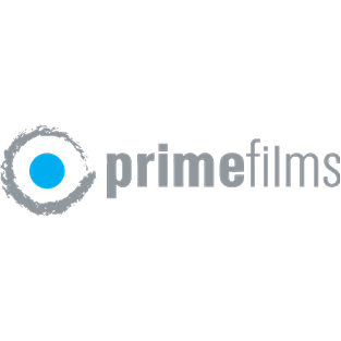 Prime Films logo with a blue circle and gray circular brushstroke design next to the text 'primefilms'