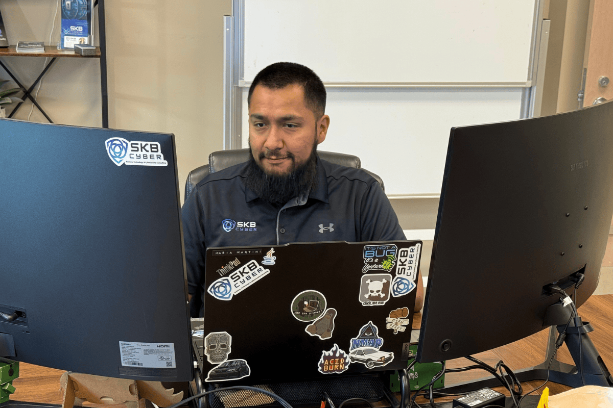 SKB Cyber team member performing Incident Response Services.