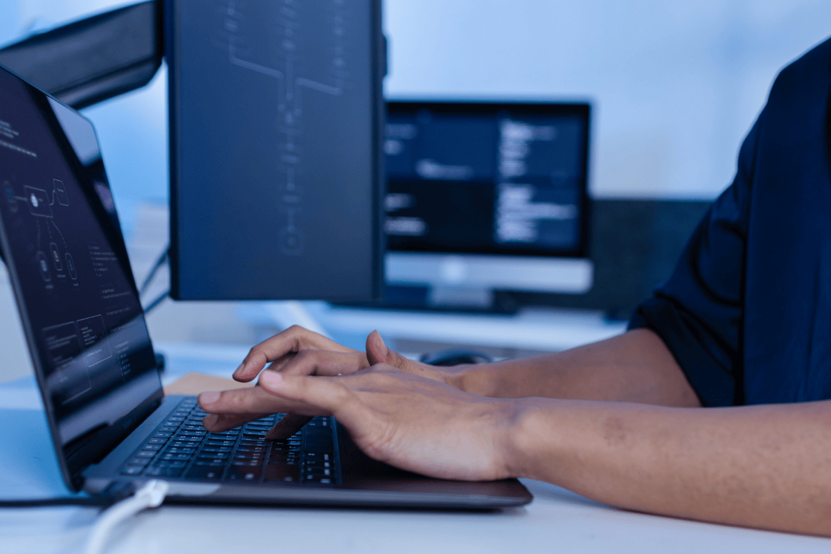 Person using AI in their workflow.
