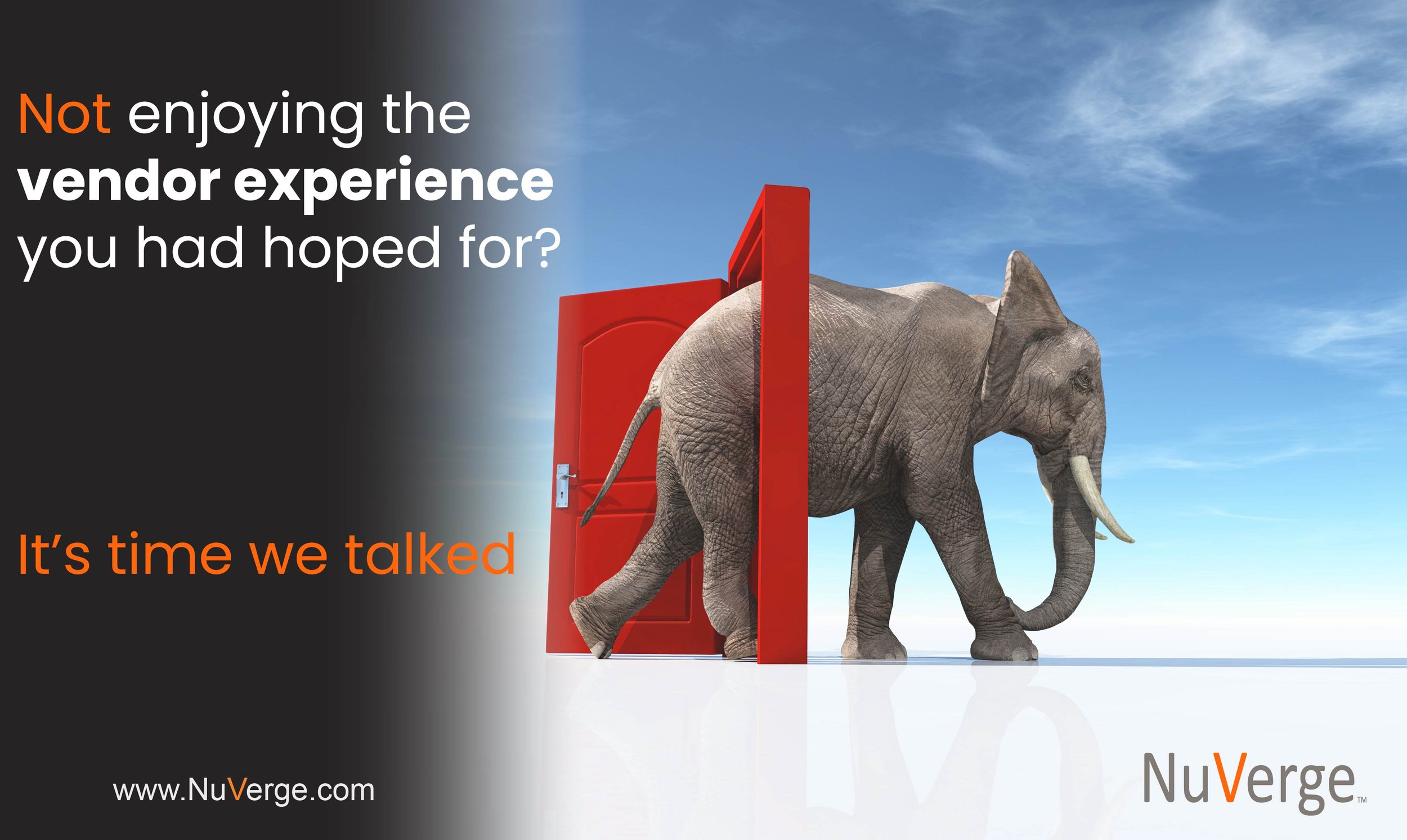 Tired of your Vendor Experience?