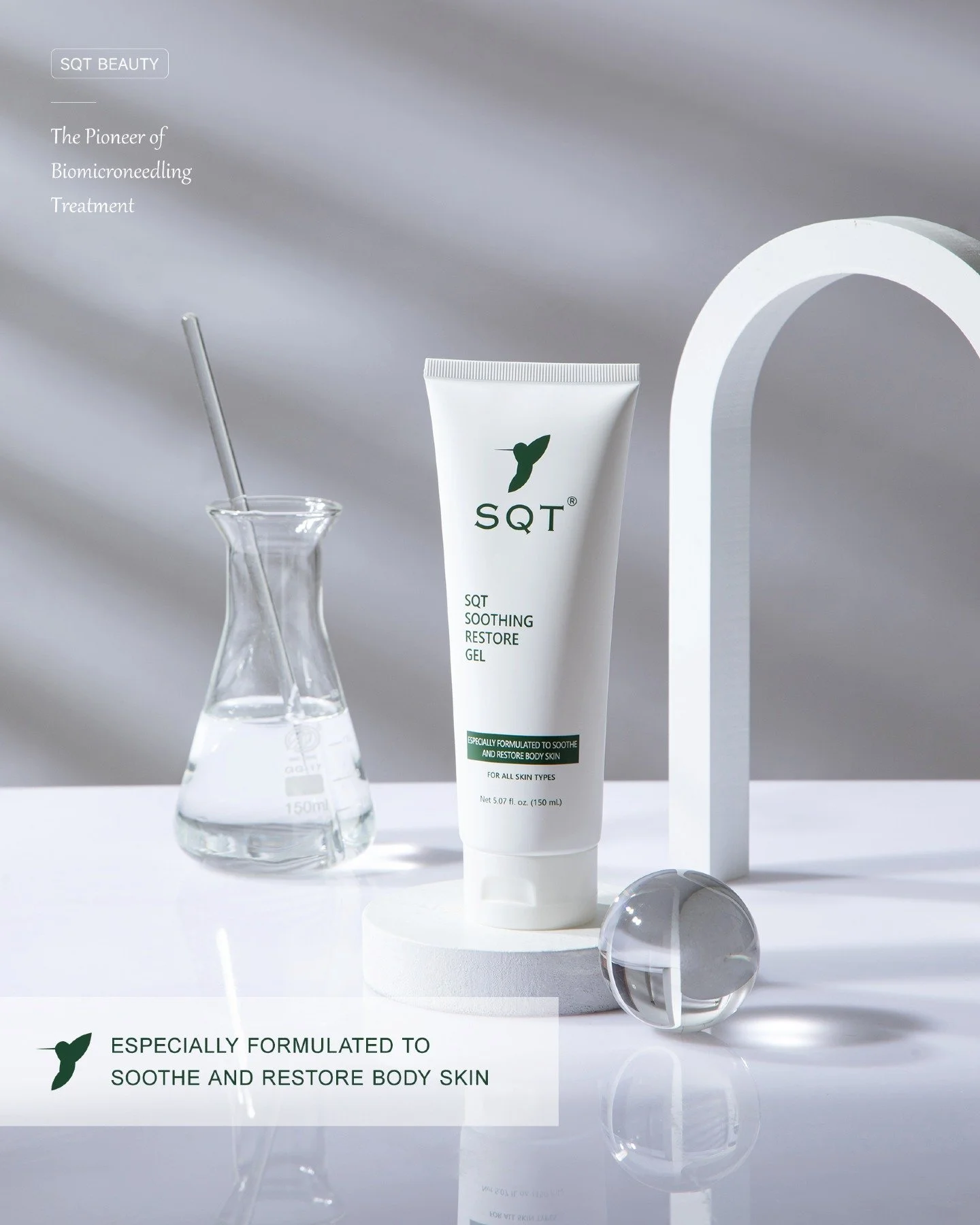 When skin feels compromised, soothing and restoring the barrier becomes the priority.

SQT Soothing Restore Gel is designed to calm, hydrate and support skin recovery following resurfacing treatments or periods of sensitivity. Lightweight and refresh