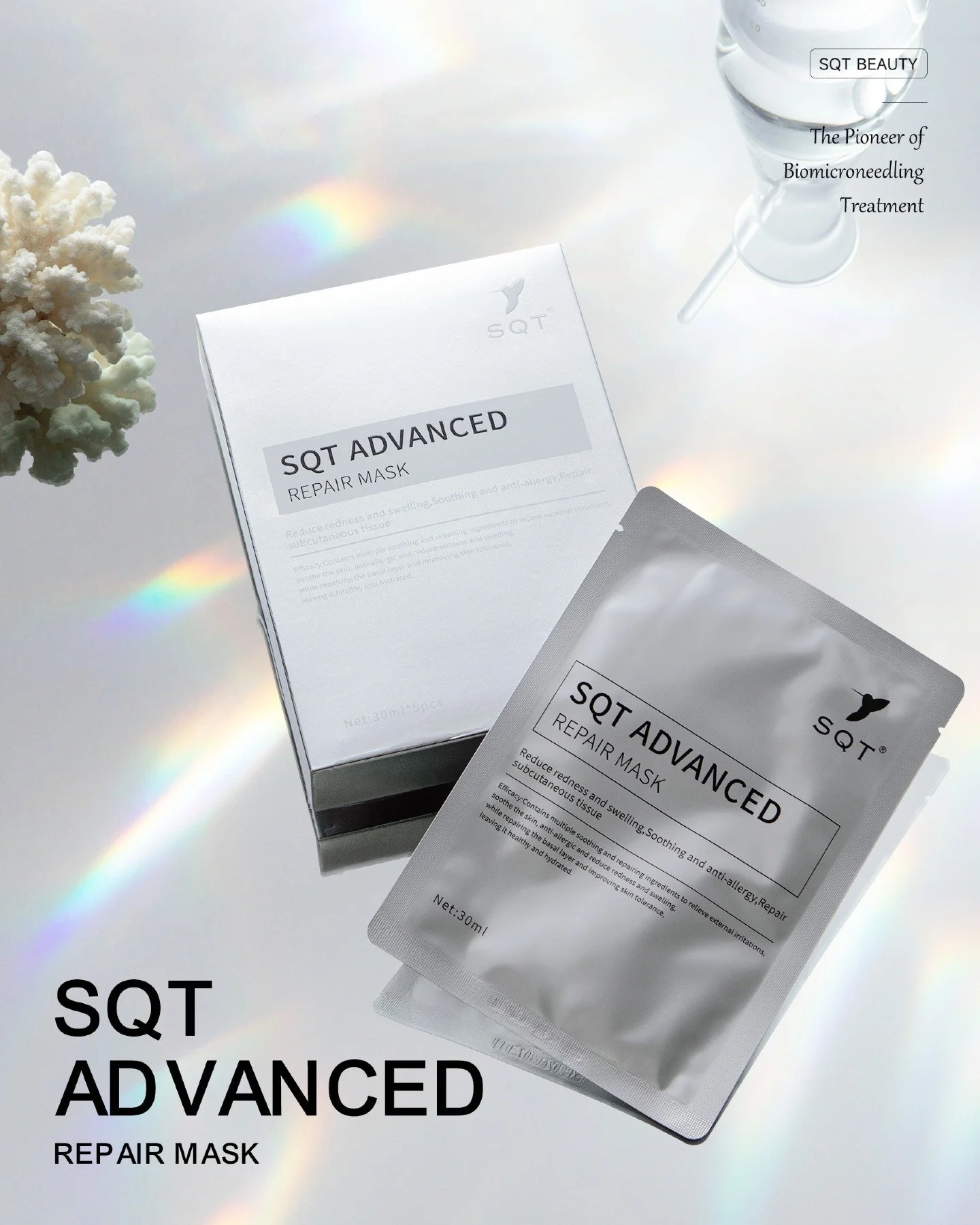 Give your skin the ultimate boost with SQT Advanced Repair Mask &ndash; designed to deeply nourish, repair damage, and restore your natural glow. Perfect for stressed, dehydrated, or sensitive skin, this mask works hard so your skin can shine.

▪️ Hy