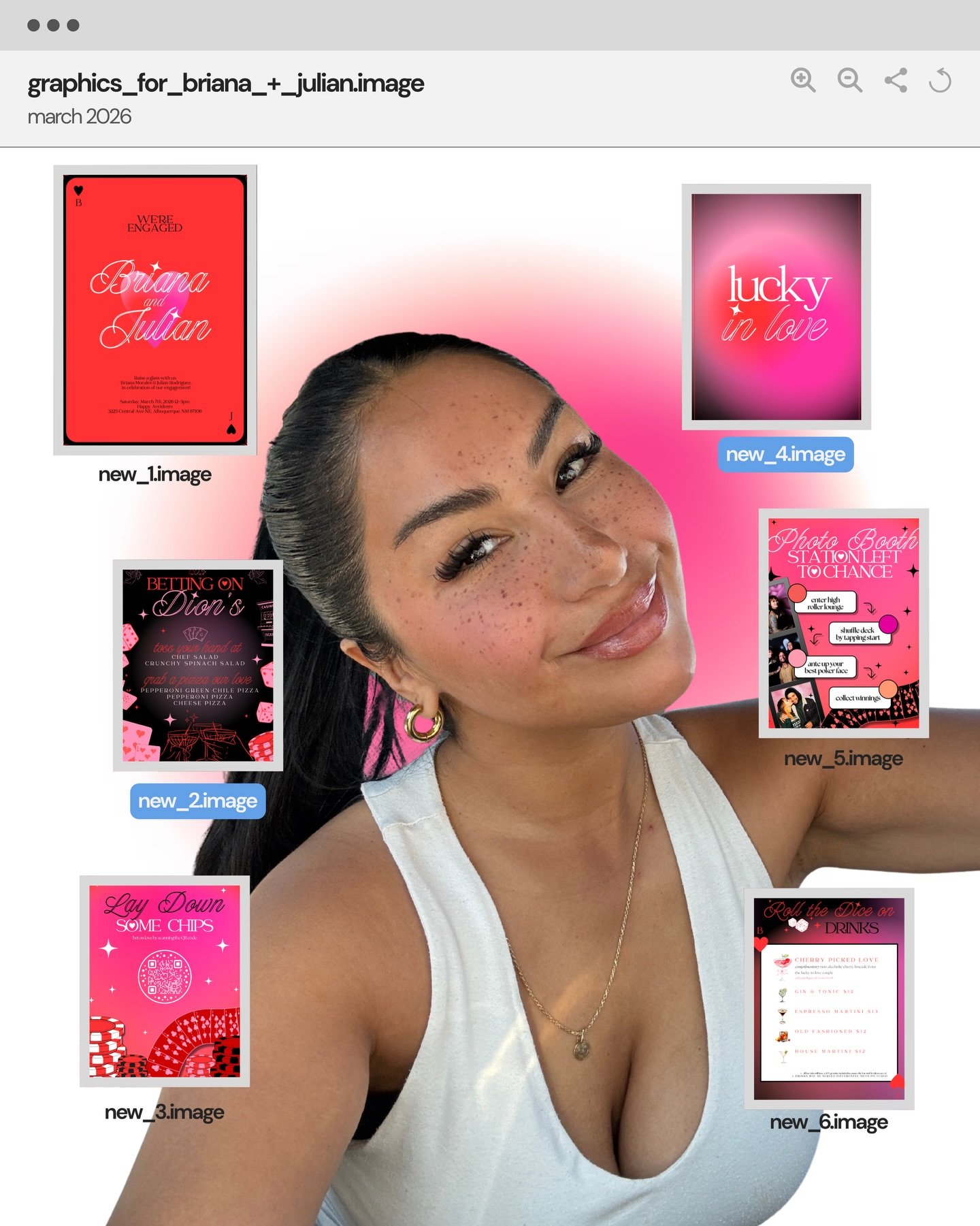 had so much fun doing these graphics for @brimorchalles + @jeuciferrr &lsquo;s engagement party 🌹🩷

detail photography by @crs.social 

-
abq albuquerque new mexico graphic design branding design brand identity logo design social media graphics con